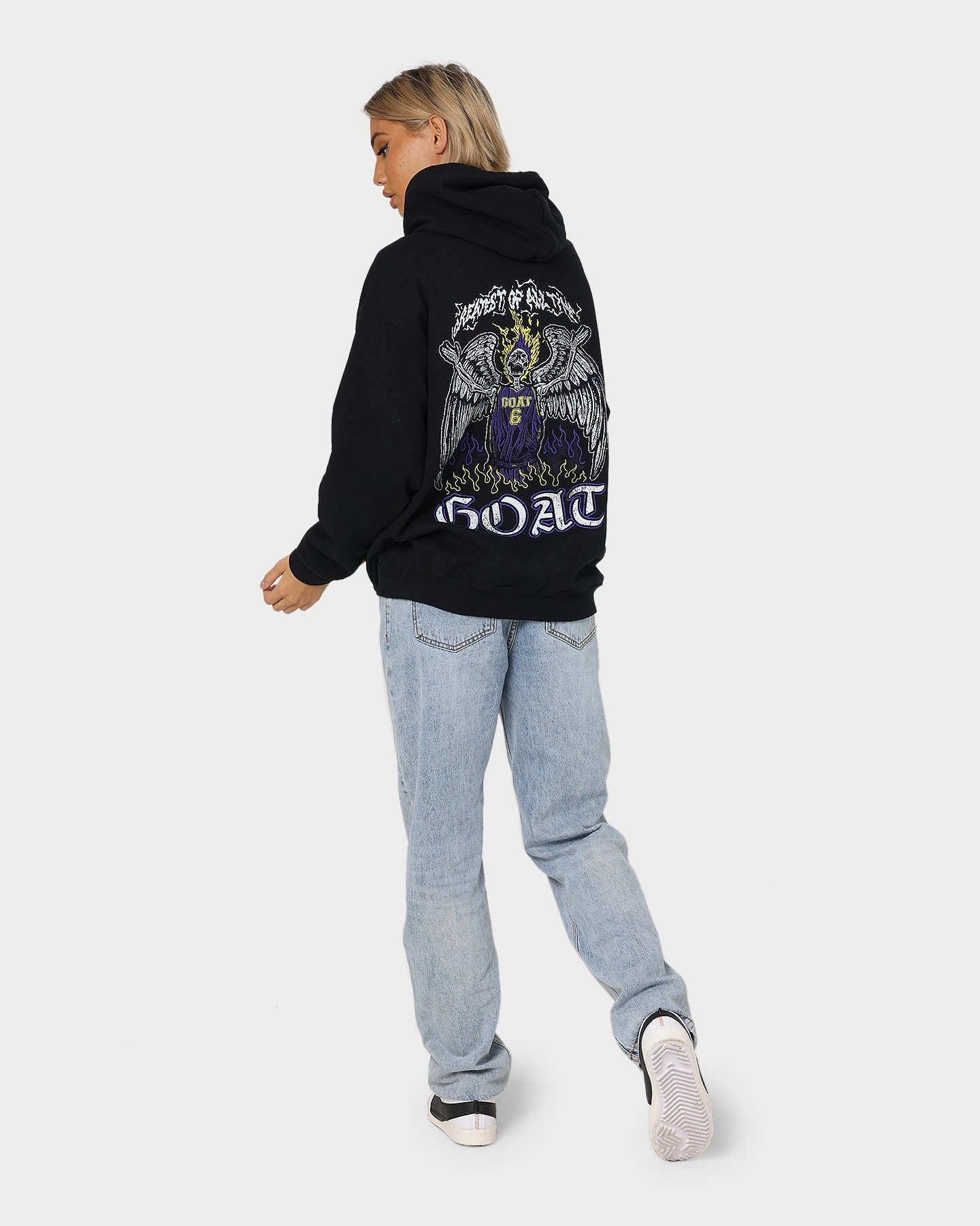 Goat Crew King Skeleton Hoodie Black Danger Focus