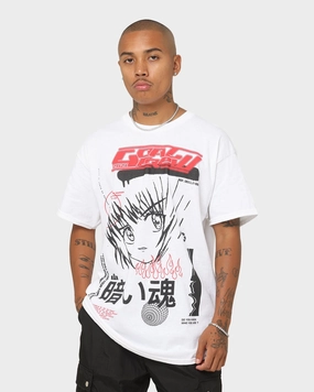 Functional Side Gussets Seasonal Comfort Style Goat Crew Korea T-Shirt White