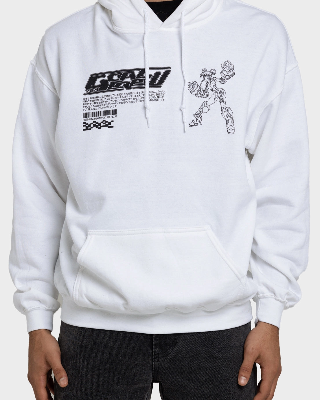 Goat Crew Kyoto Hoodie White Modular Attachment Points