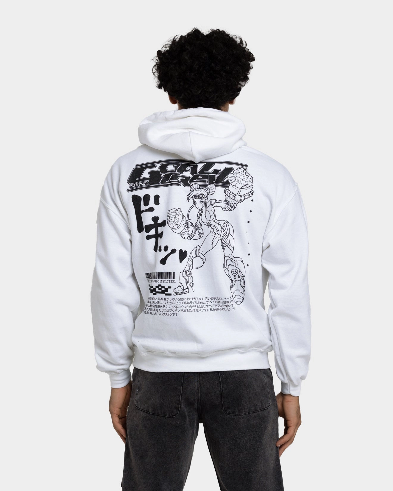 Goat Crew Kyoto Hoodie White Resist
