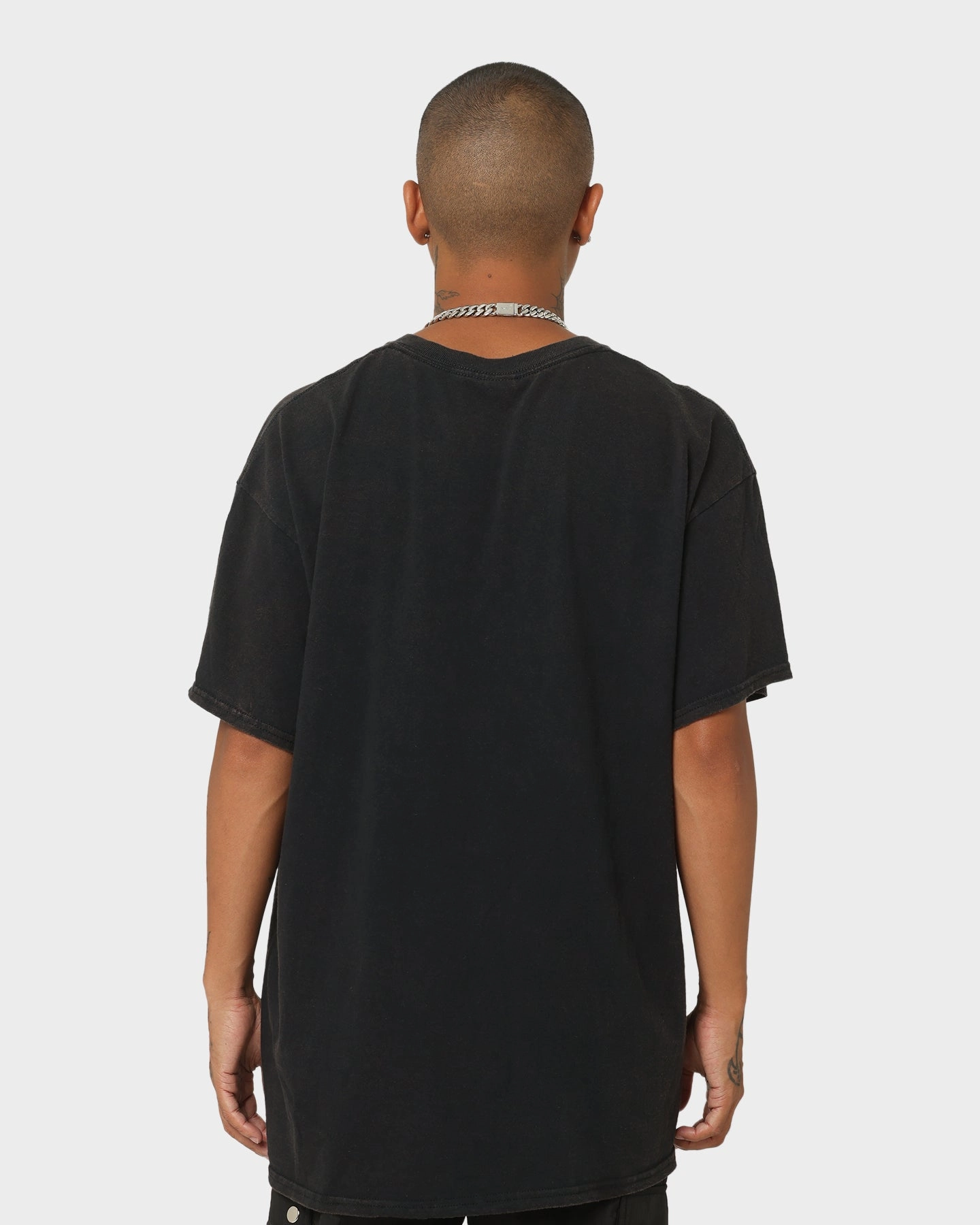 Goat Crew License Vintage T-Shirt Black Compact Stitch Pattern