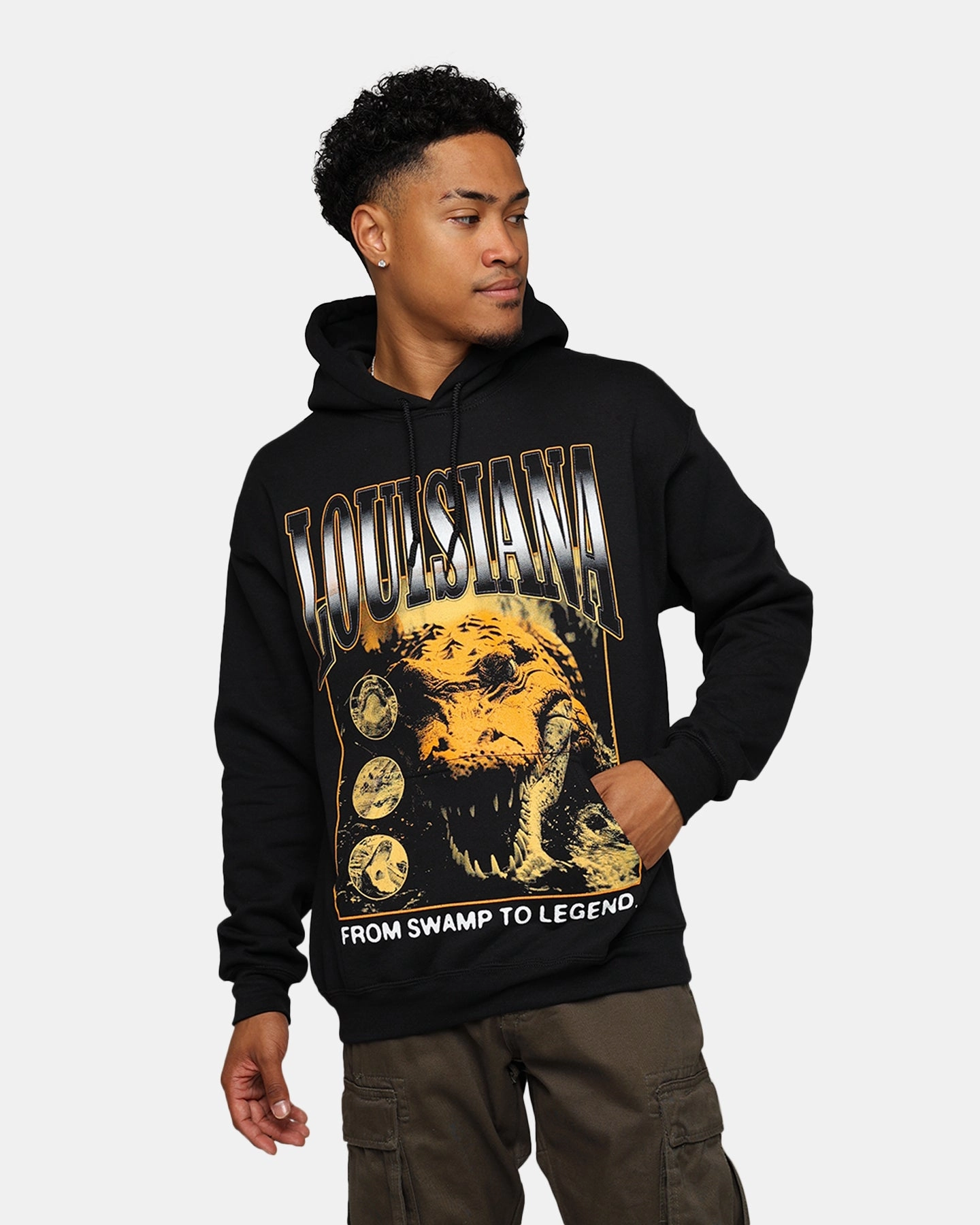 Goat Crew Louisiana Vintage Hoodie Black Valentine's Day