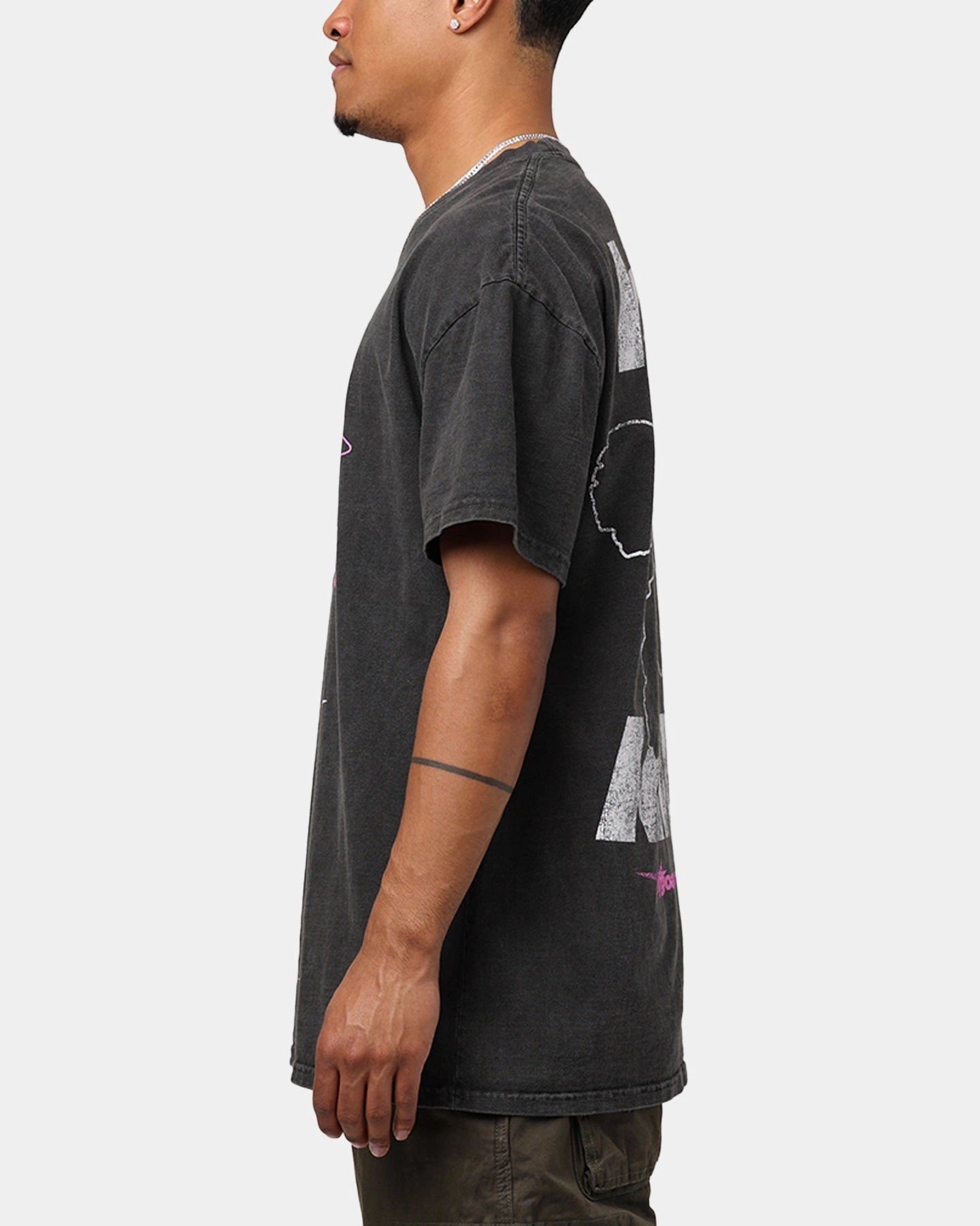 Casual Must-Have High Density Weave Goat Crew Love Kills Heavyweight T-Shirt Black Wash
