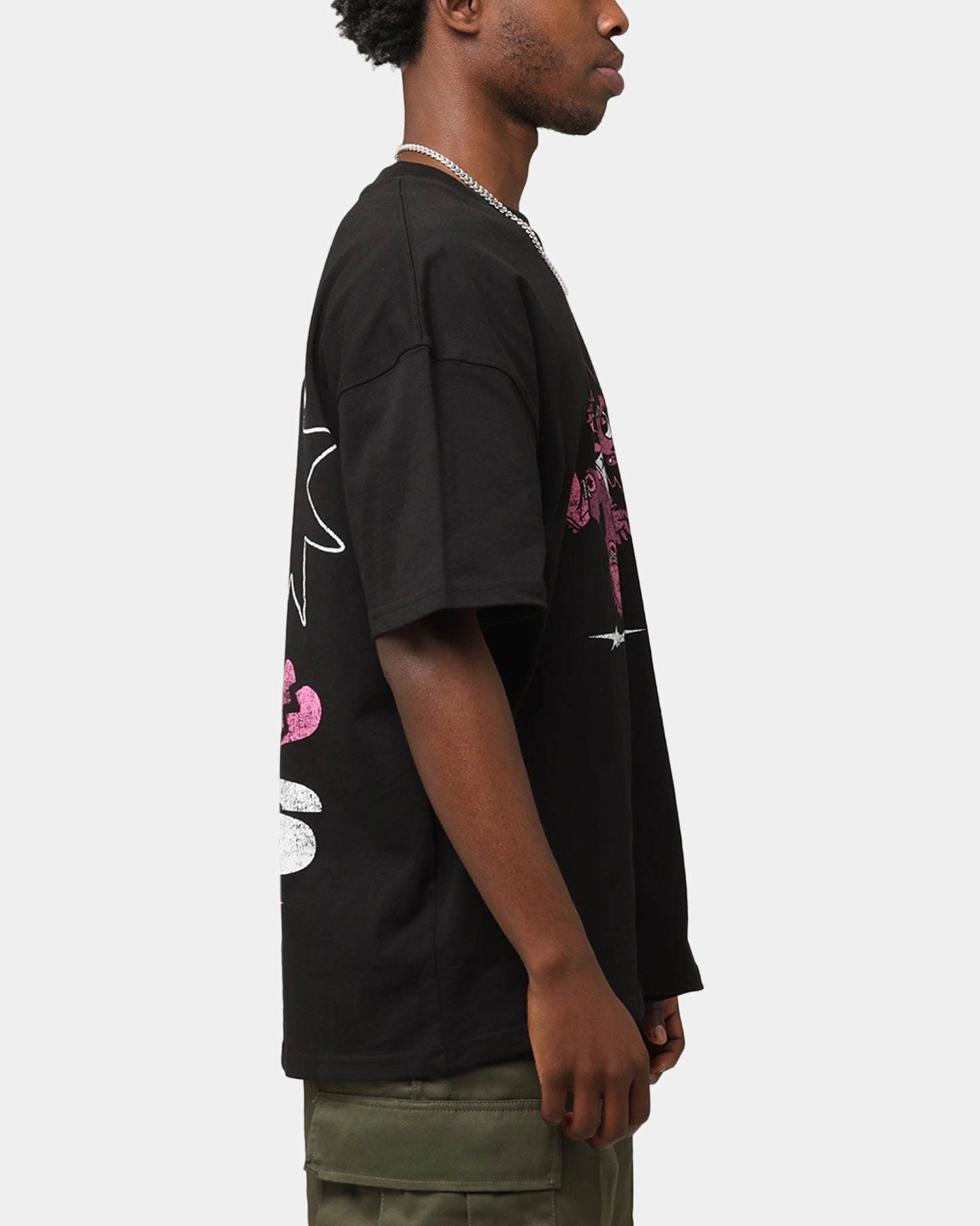 weekday wear Relaxed Vibes Goat Crew Love Kills T-Shirt Black