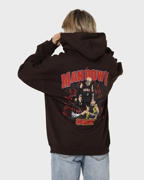 All Purpose Outerwear Mountain Ready Goat Crew Man Down Hoodie Brown