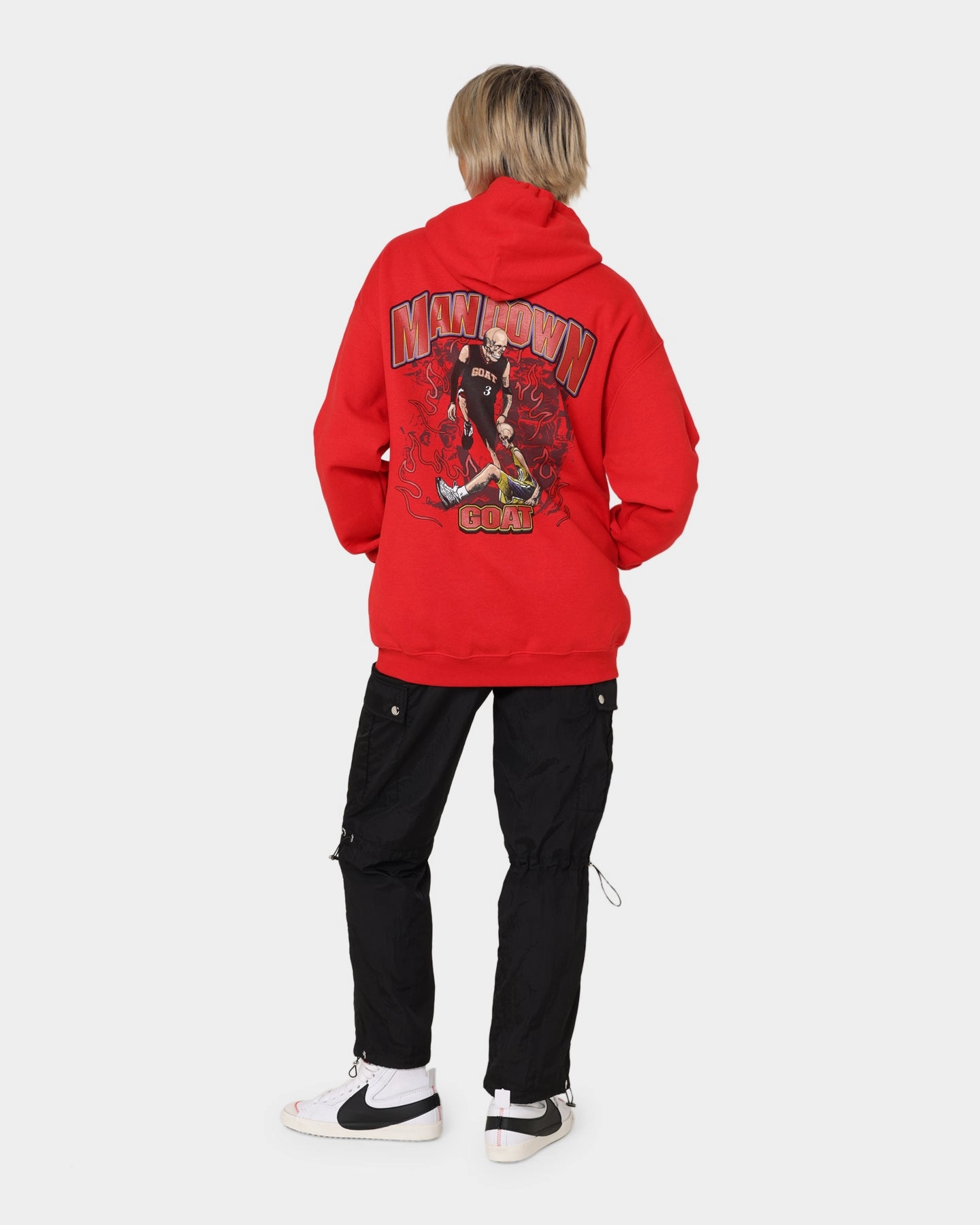 Adaptive Temperature Control Alarm Goat Crew Man Down Hoodie Red