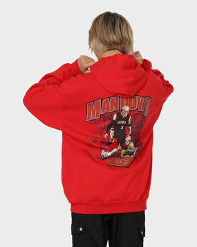 Goat Crew Man Down Hoodie Red casual lunch