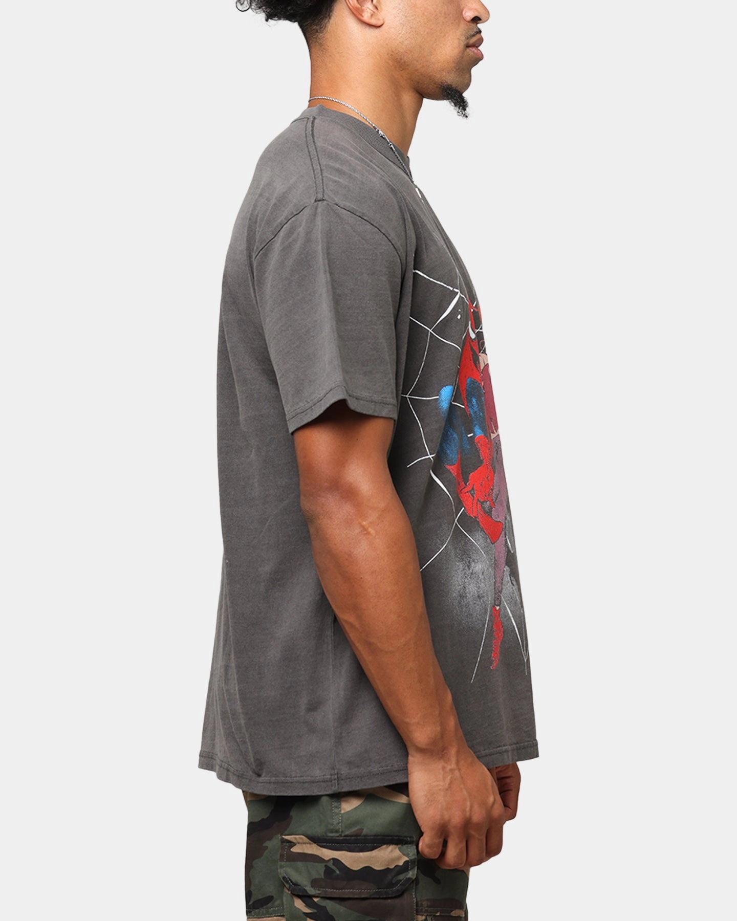 Goat Crew Marvel??s Spider-Man Peter Parker & MJ Heavyweight T-Shirt Black Wash Ultimate Wear