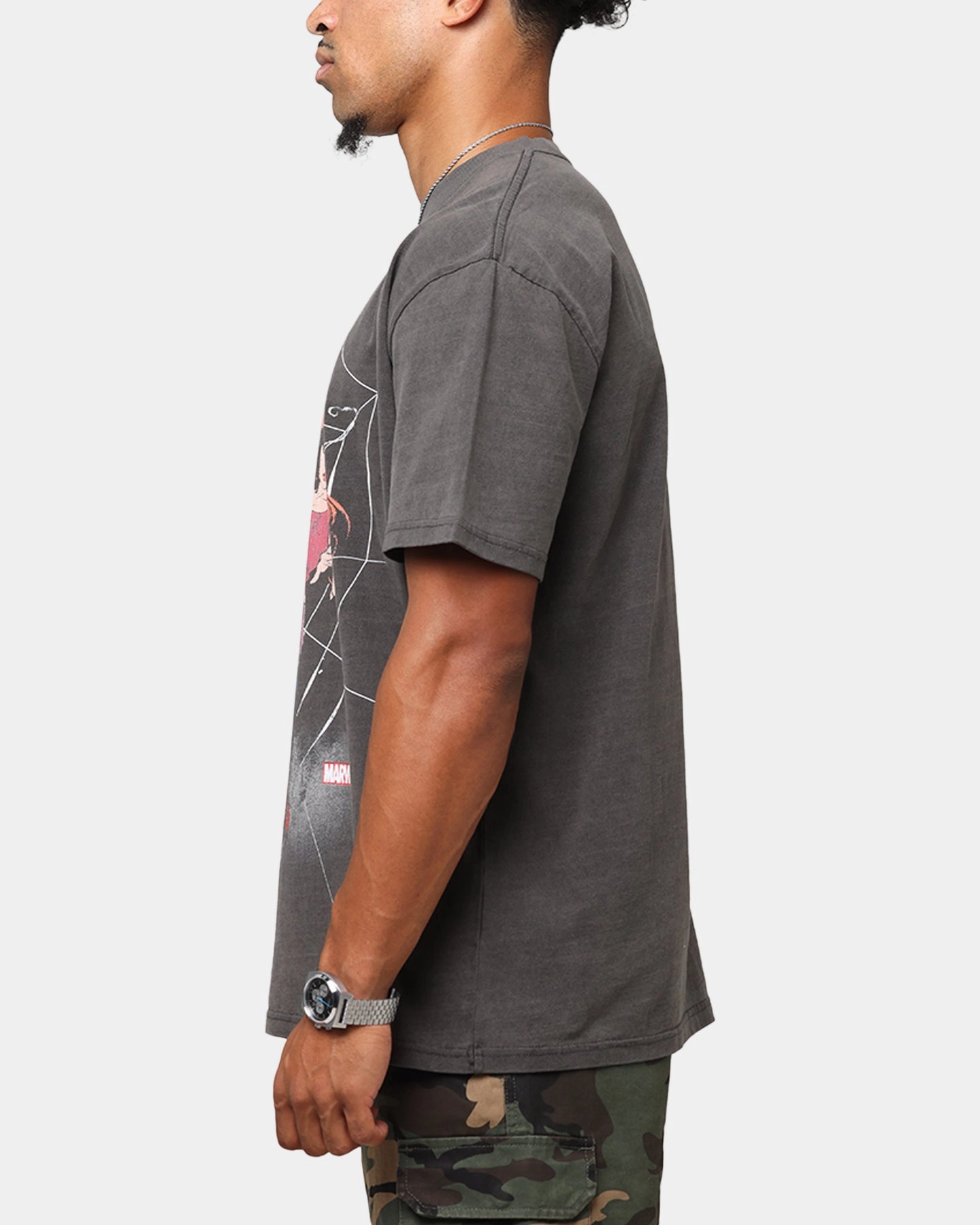 Chic Comfort Wear Athletic Comfort Wear Goat Crew Marvel??s Spider-Man Peter Parker & MJ Heavyweight T-Shirt Black Wash