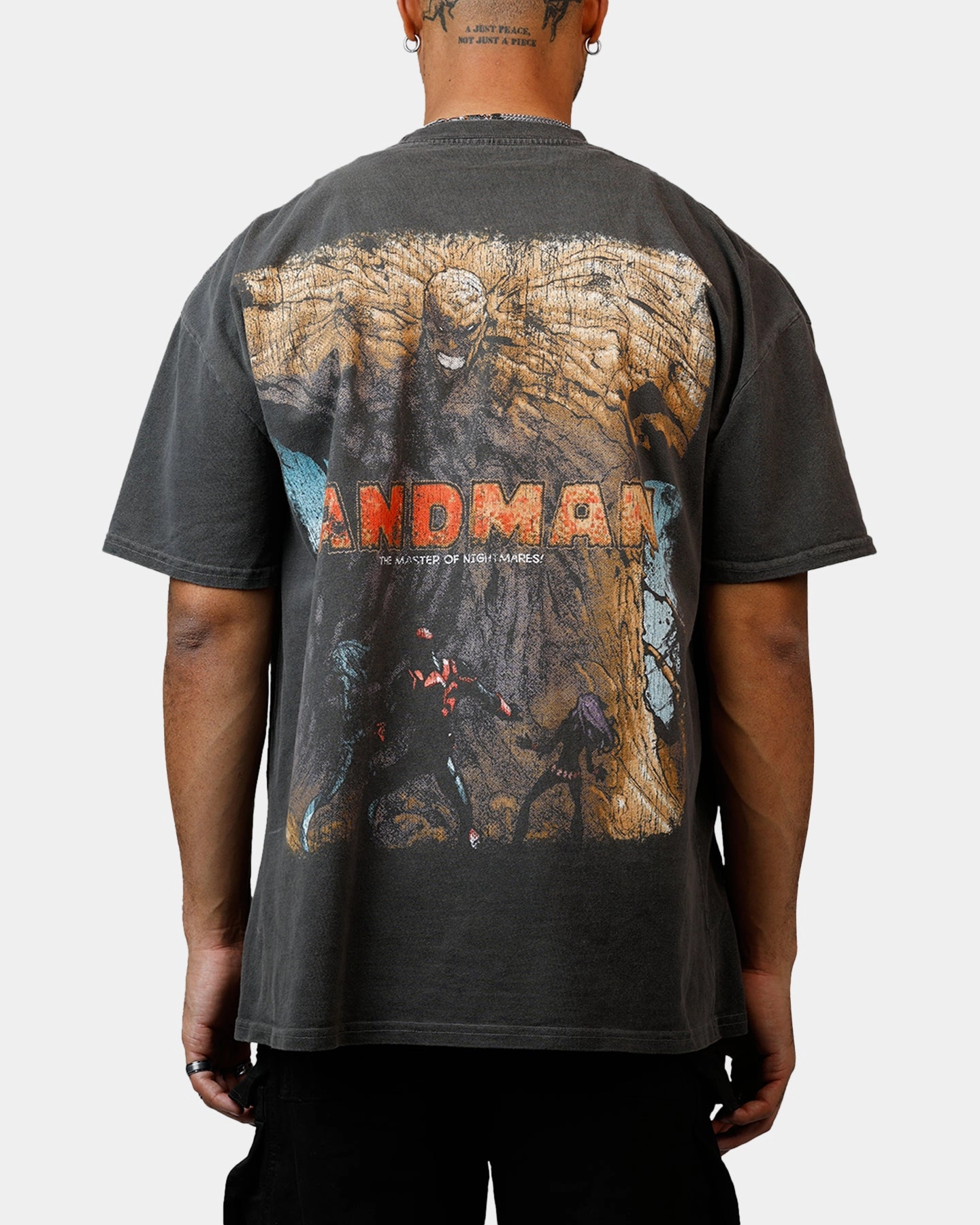 Easy Style Wear Outdoor Trend Look Goat Crew Marvel Villians Sandman Heavy T-Shirt Black Wash
