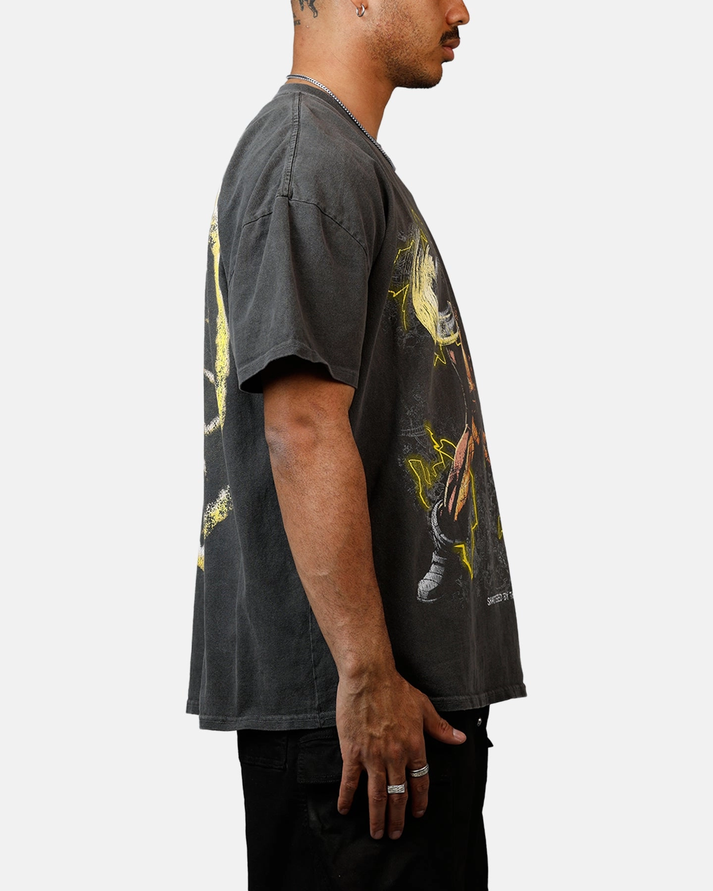 Goat Crew Marvel Villians Shocker Heavy T-Shirt Black Wash Eco Friendly Material Classic Chic