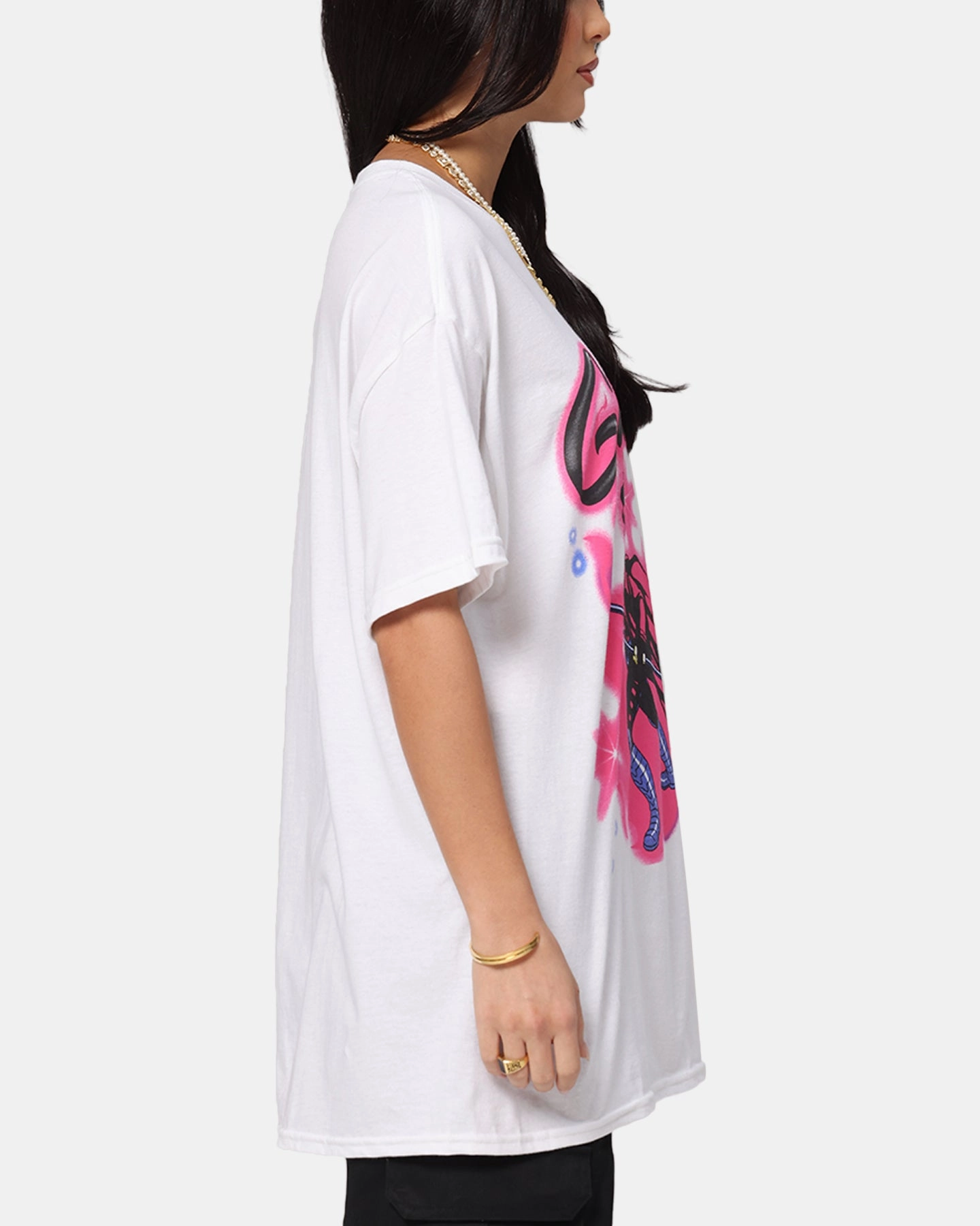 Goat Crew Marvel X-Men Gambit Airbrush T-Shirt White Light Casual