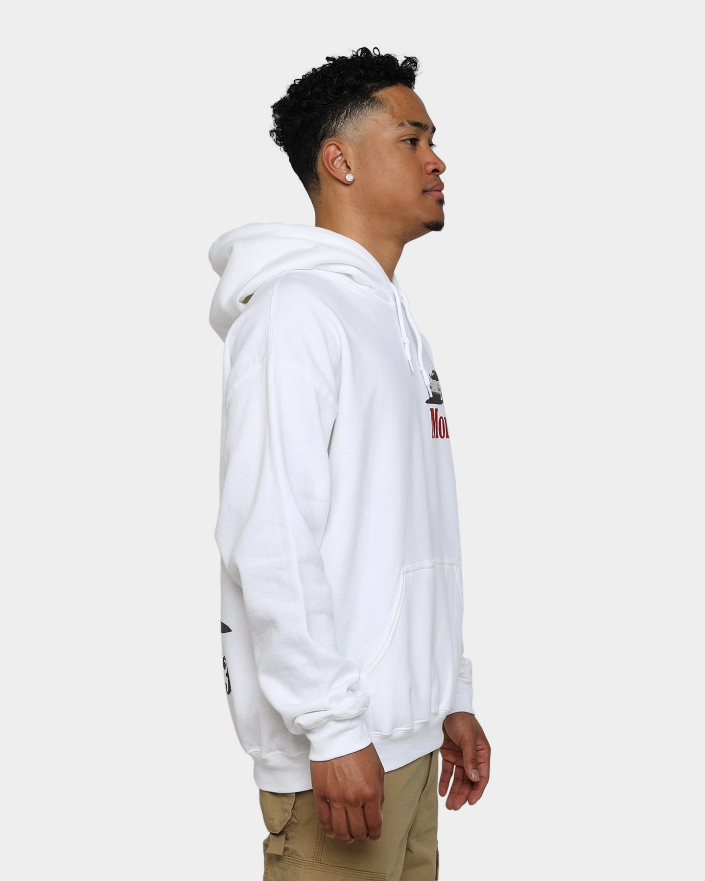Goat Crew Monaco 1983 Hoodie White Activewear WeightDispersing Padding