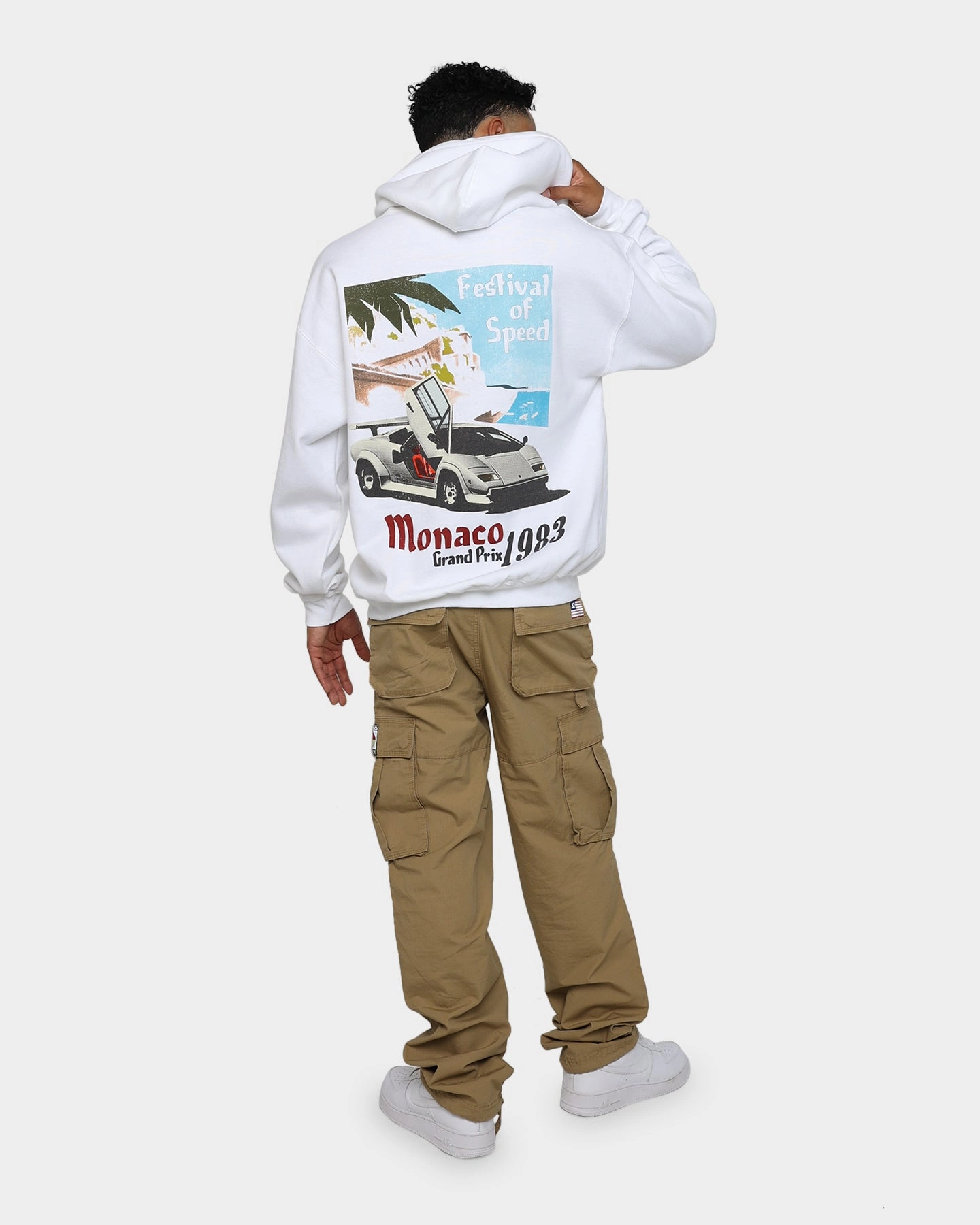 Goat Crew Monaco 1983 Hoodie White high-end Four Way Stretch