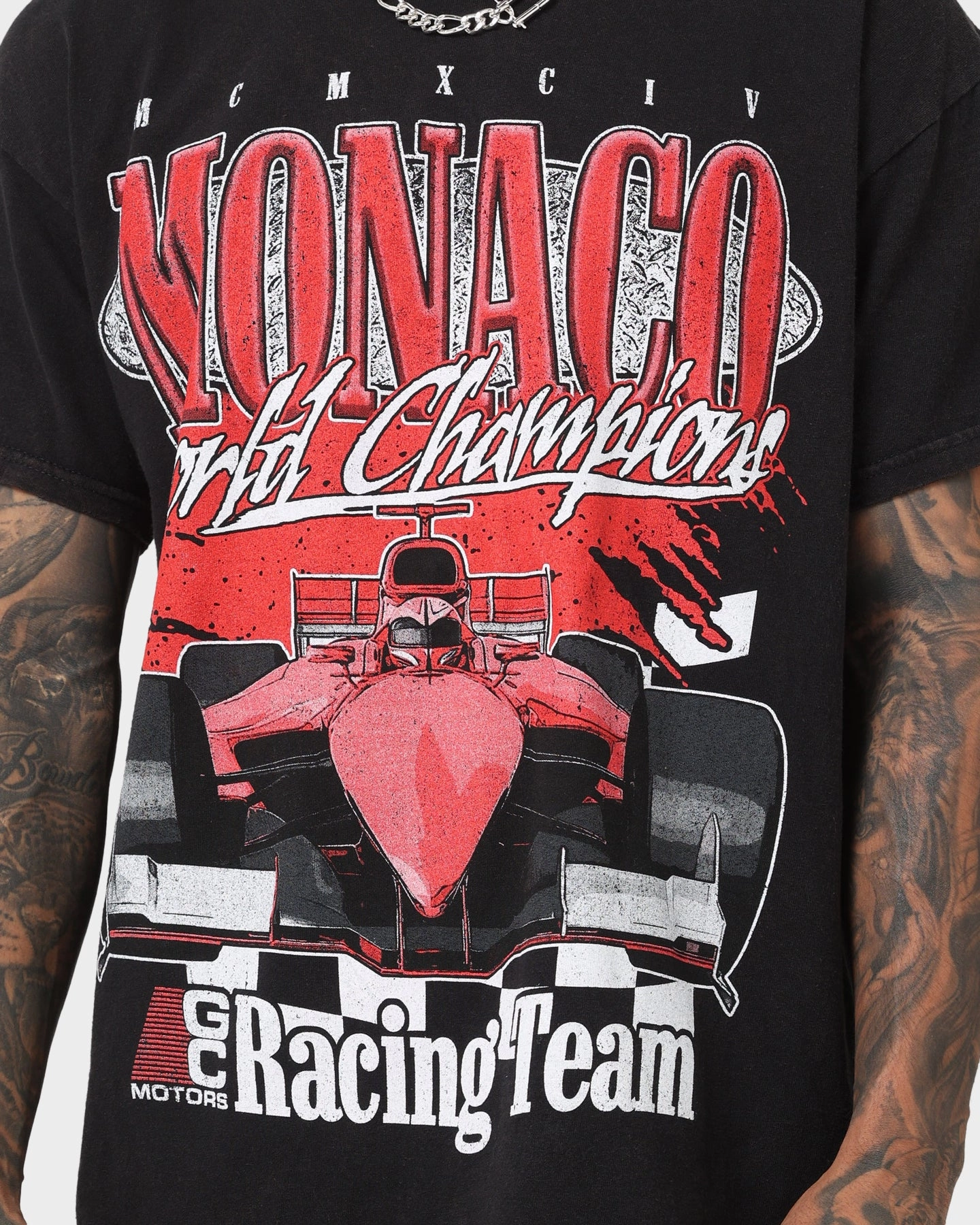 Goat Crew Monaco Racing Vintage T-Shirt Black Wash Comfort First