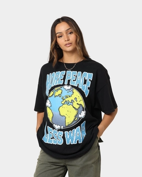 Goat Crew More Peace Less War Vintage T-Shirt Washed Black Vintage Wash