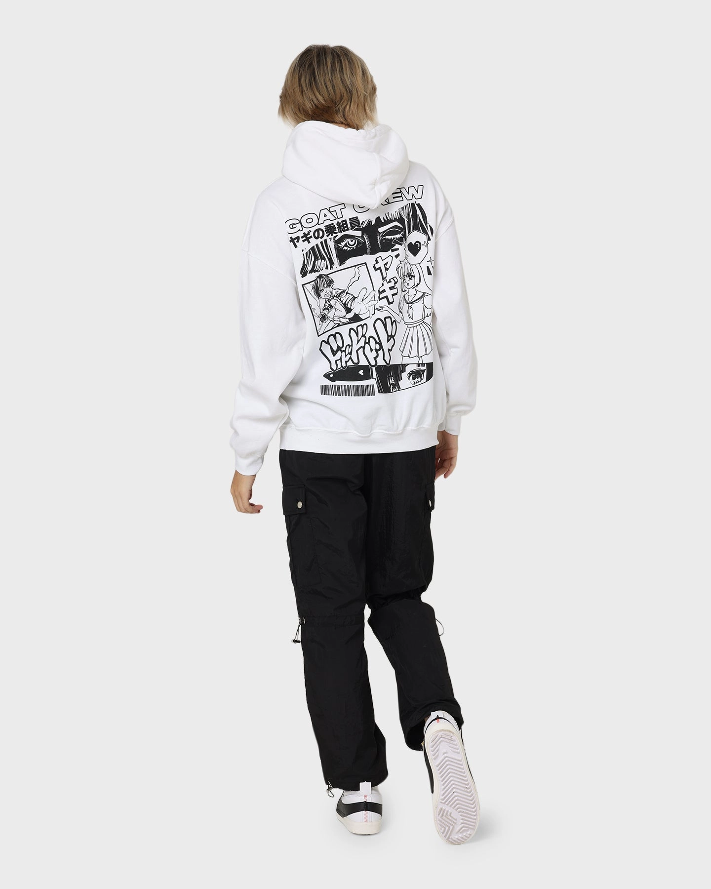 Goat Crew Niseko Hoodie White Layer Look Respect