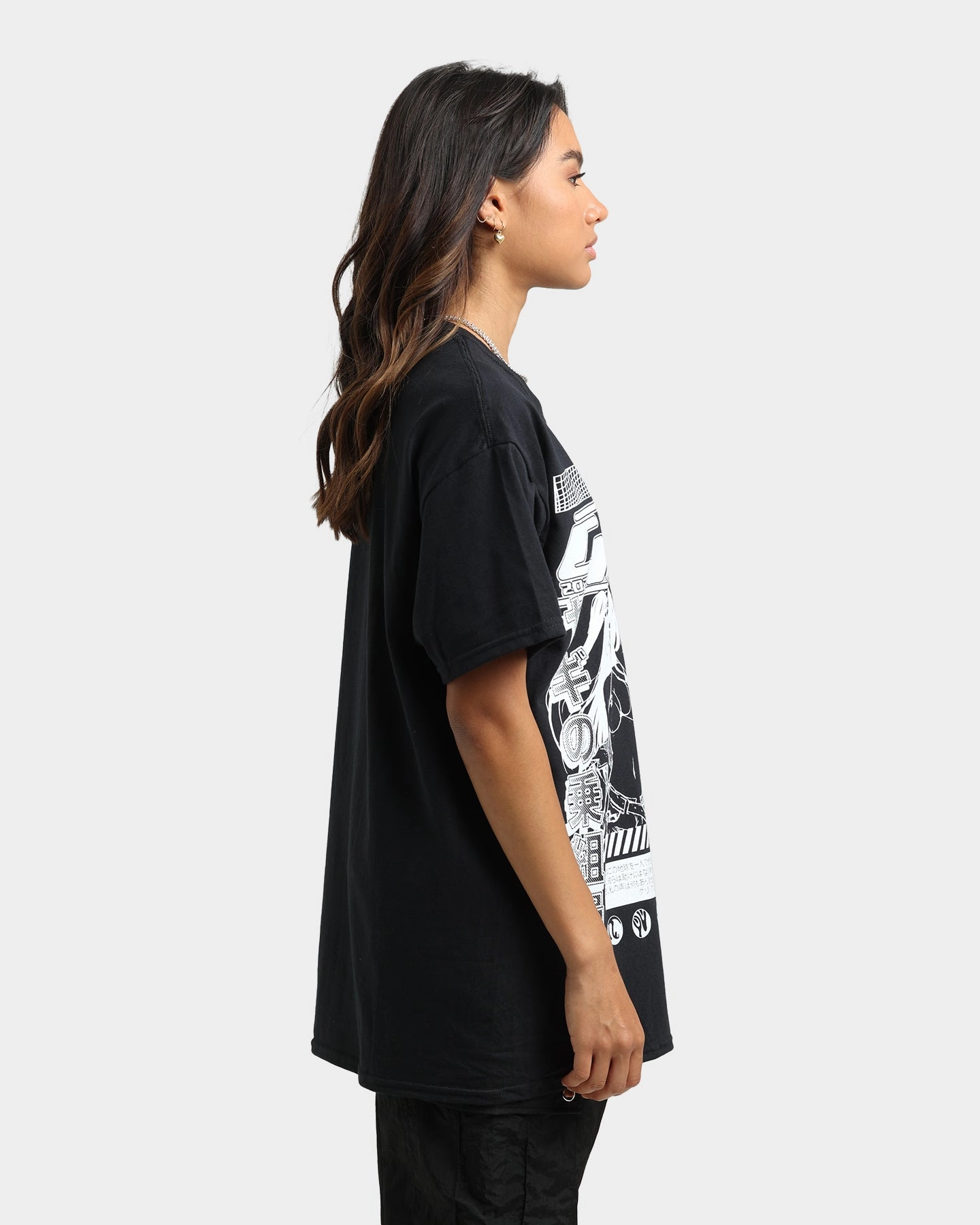 Relaxed and Comfy Snag Resistant Surface Goat Crew Original Anime Vintage T-Shirt Off Black