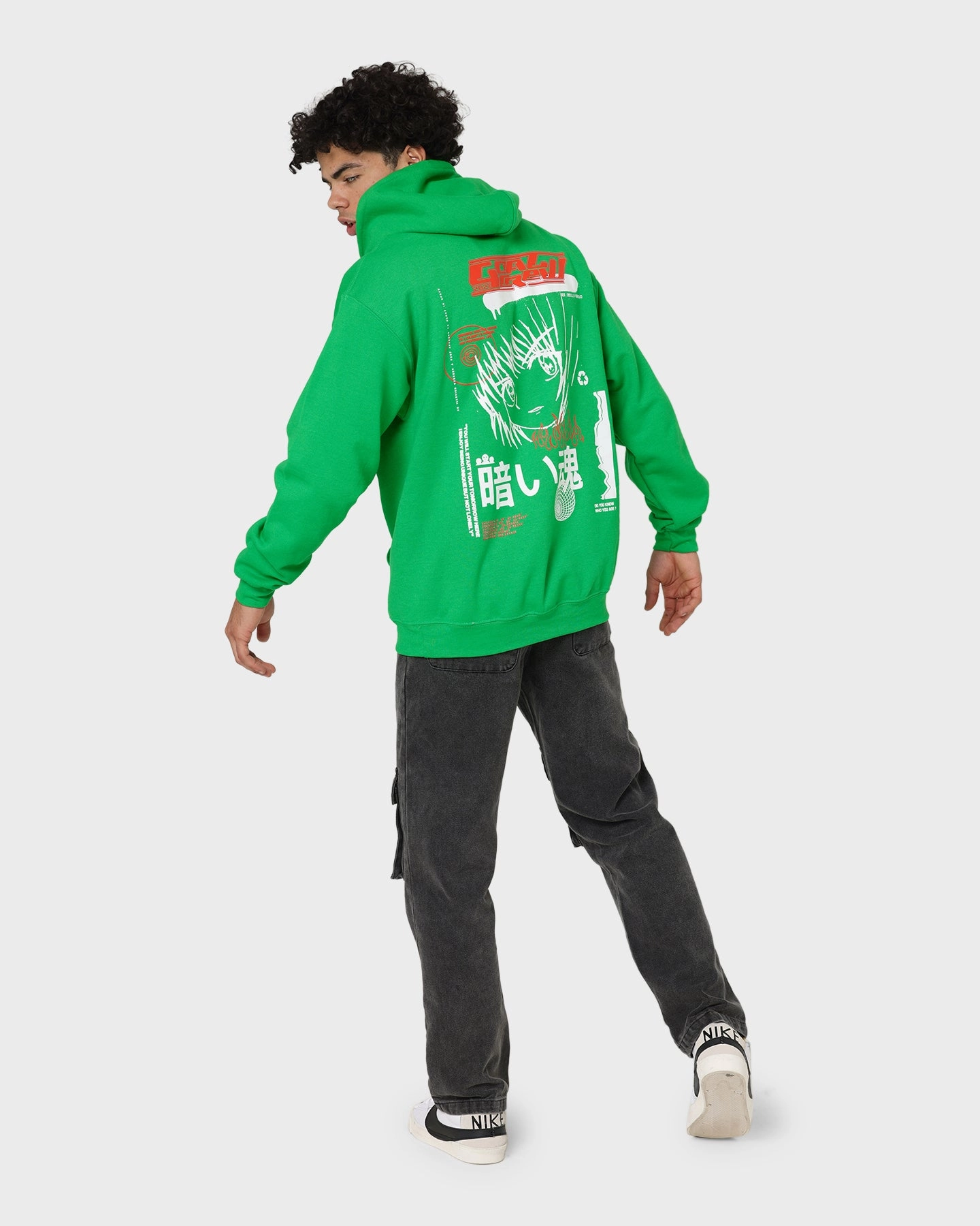 Stand Up Collar Goat Crew Sapporo Hoodie Green