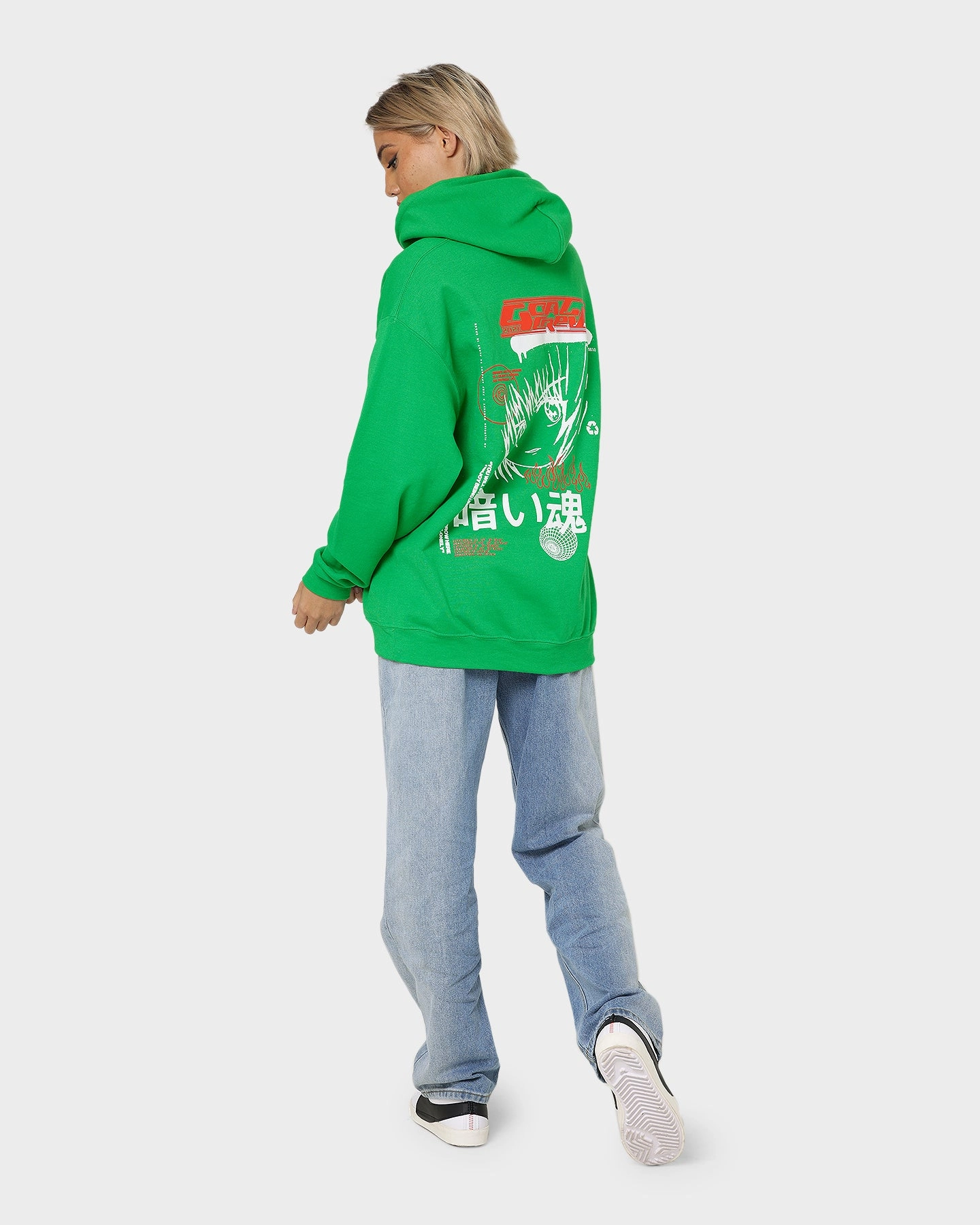 Determination Non Irritating Seams Goat Crew Sapporo Hoodie Green
