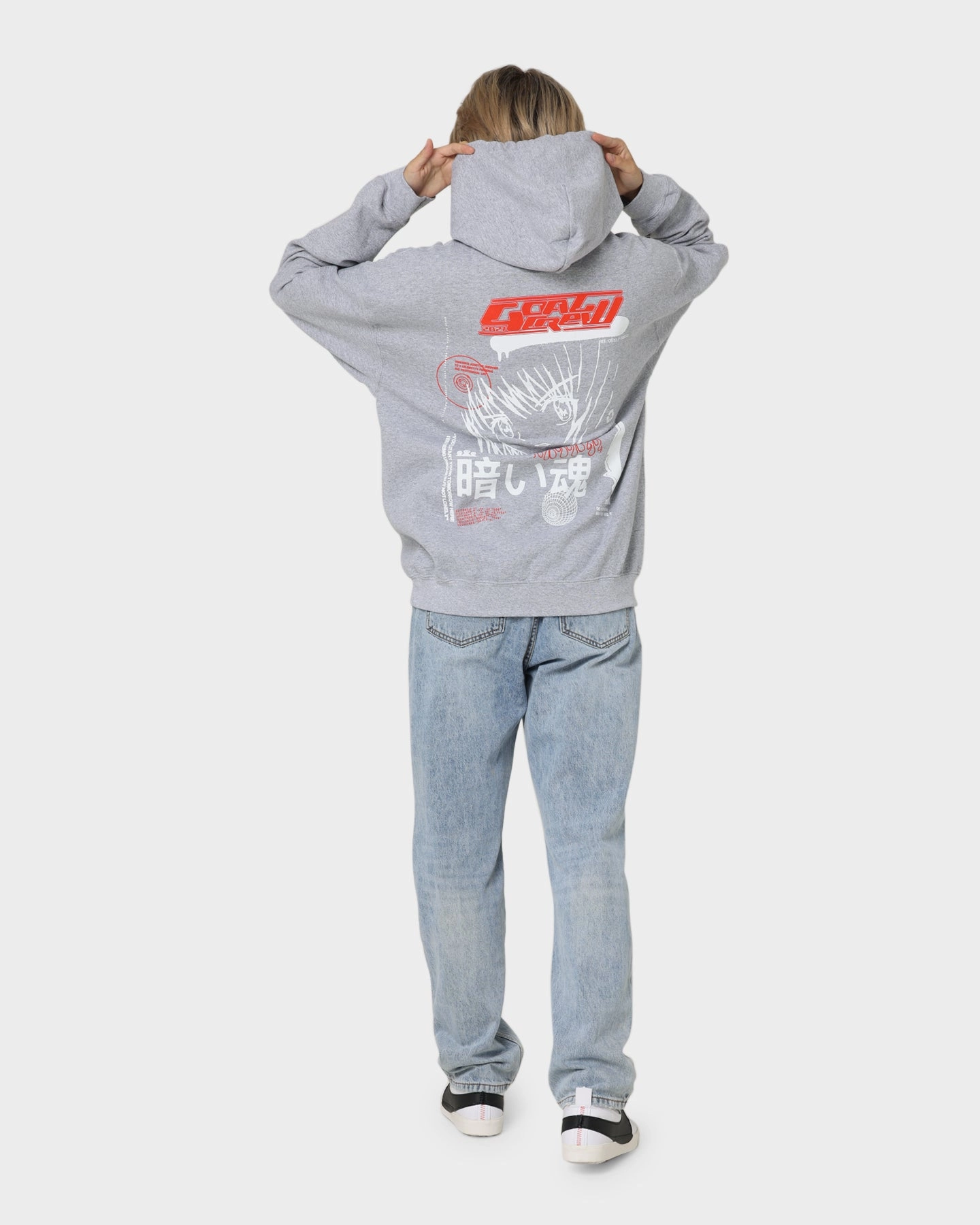 Goat Crew Sapporo Hoodie Grey Hidden pockets