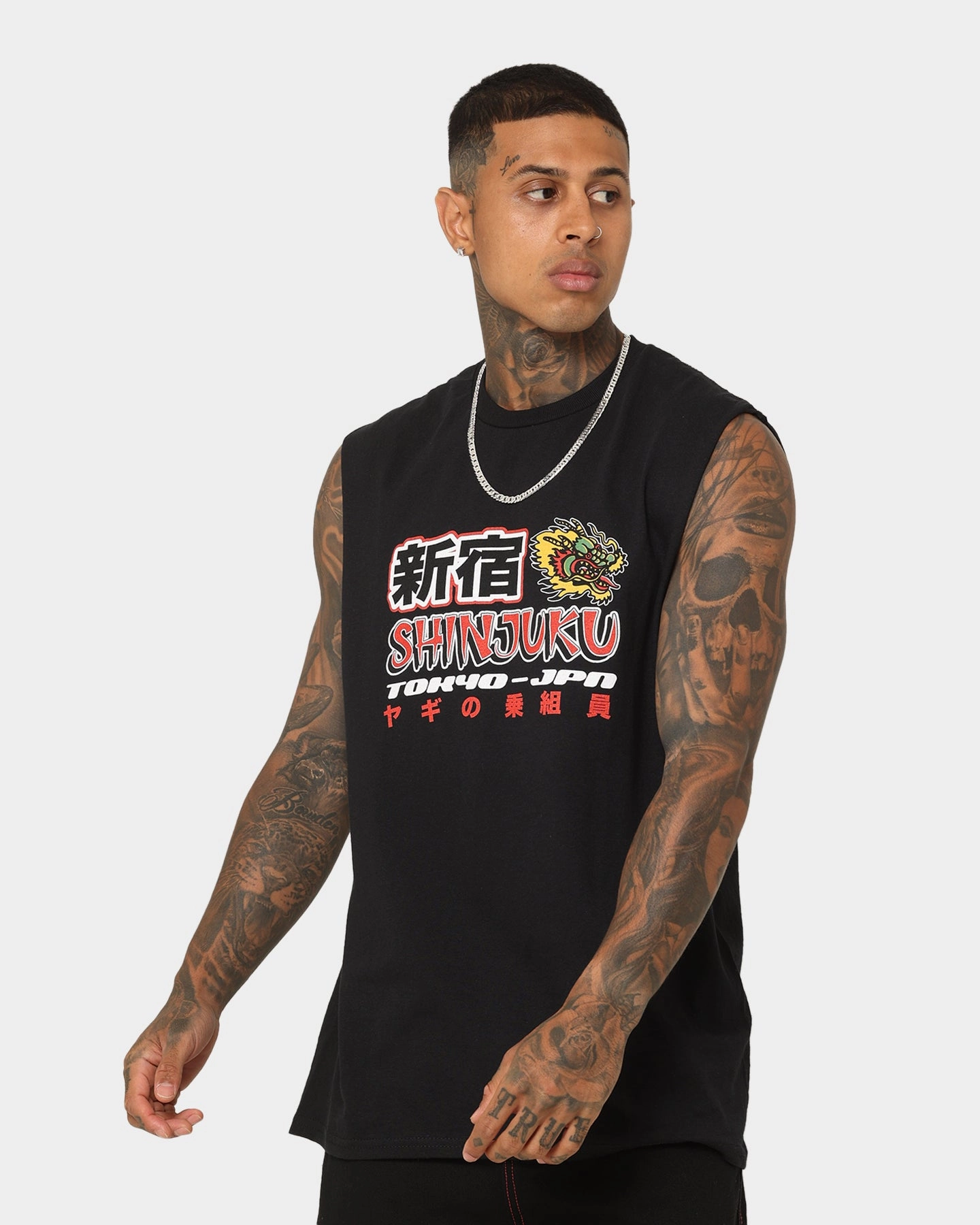 Goat Crew Shinjuku Muscle T-Shirt Black Cool Layering