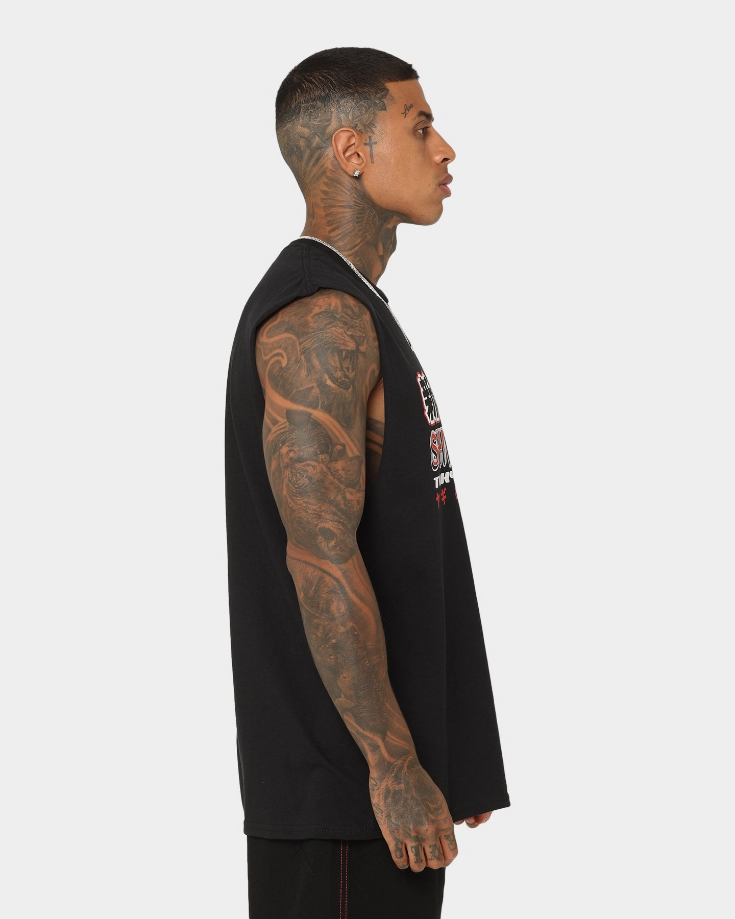 Layering Must-Have Goat Crew Shinjuku Muscle T-Shirt Black