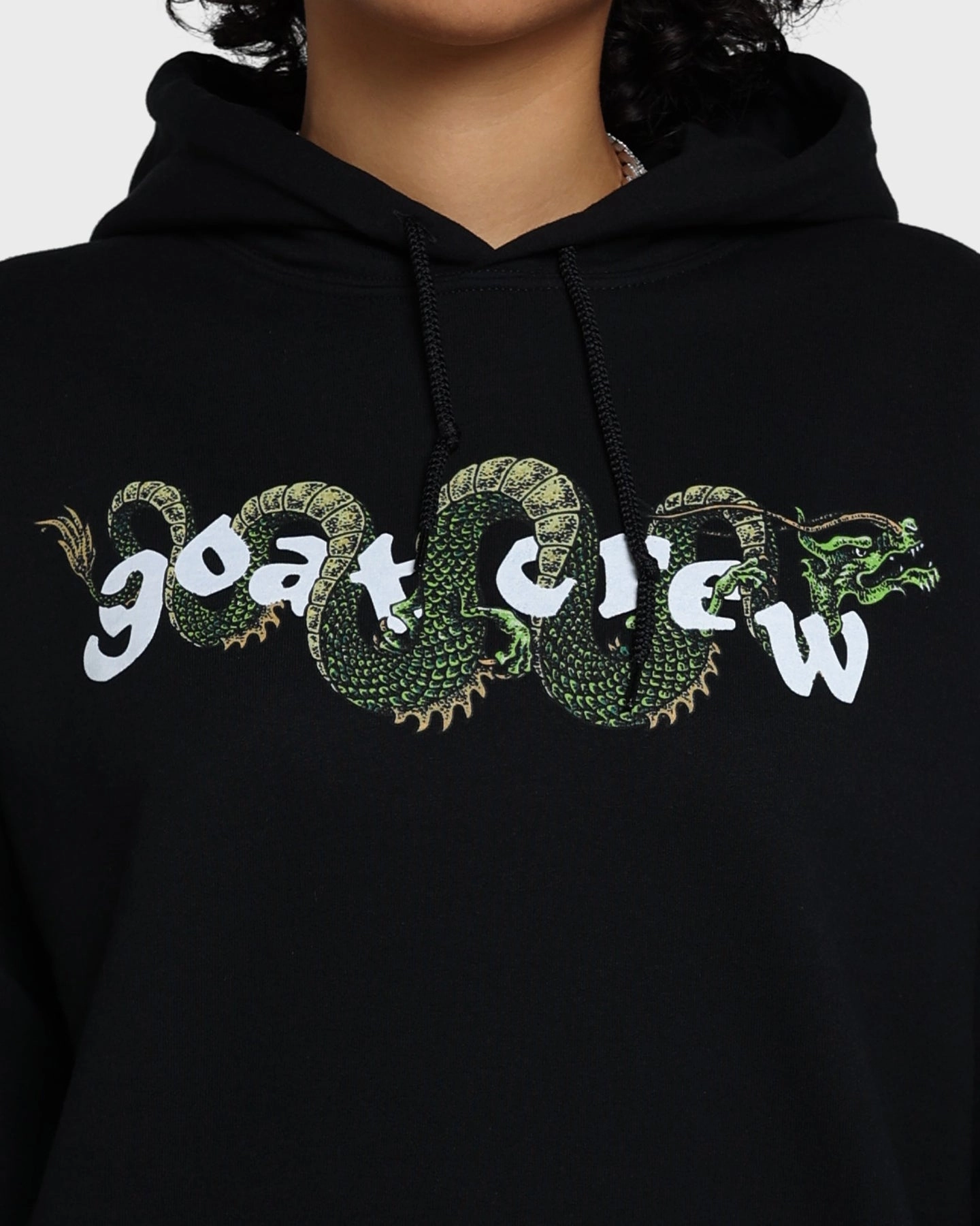 Goat Crew Sleeping Dragons Hoodie Black Fantasize Core Fit