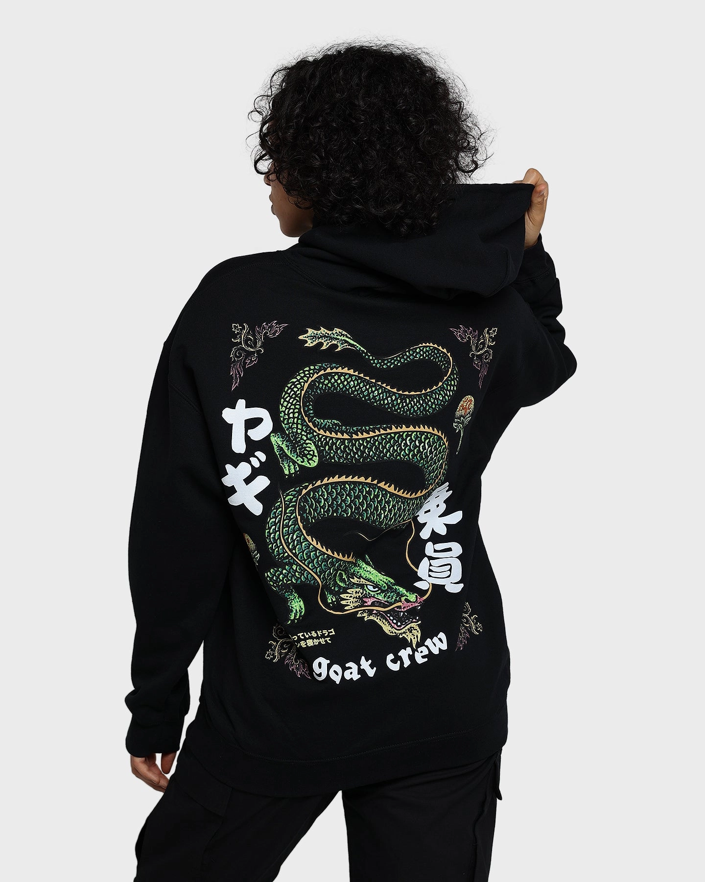 Goat Crew Sleeping Dragons Hoodie Black Possibility