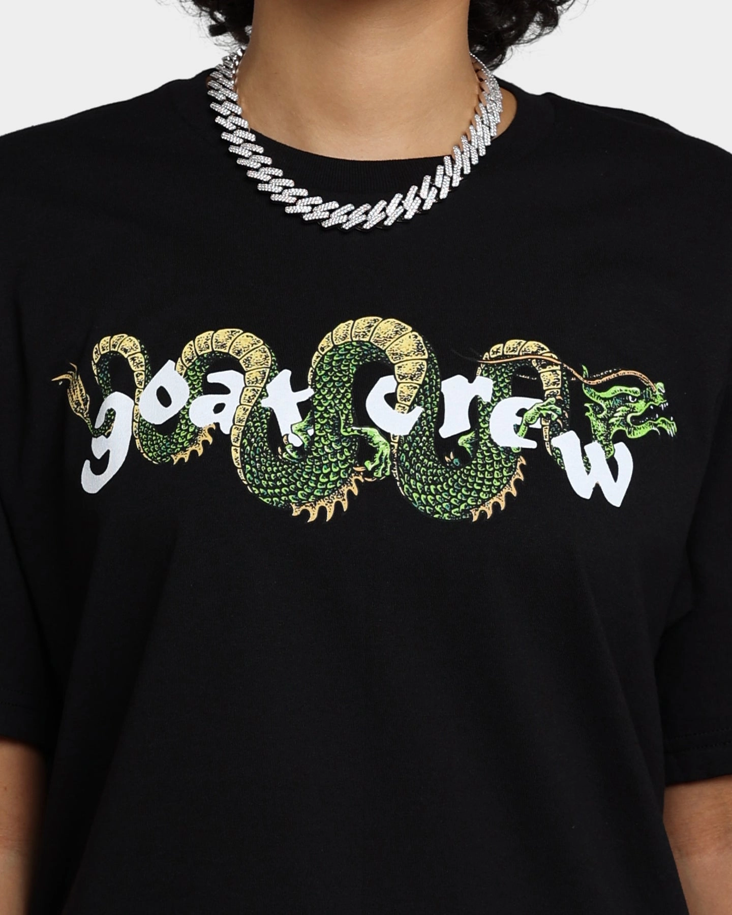 Active Look Goat Crew Sleeping Dragons T-Shirt Black