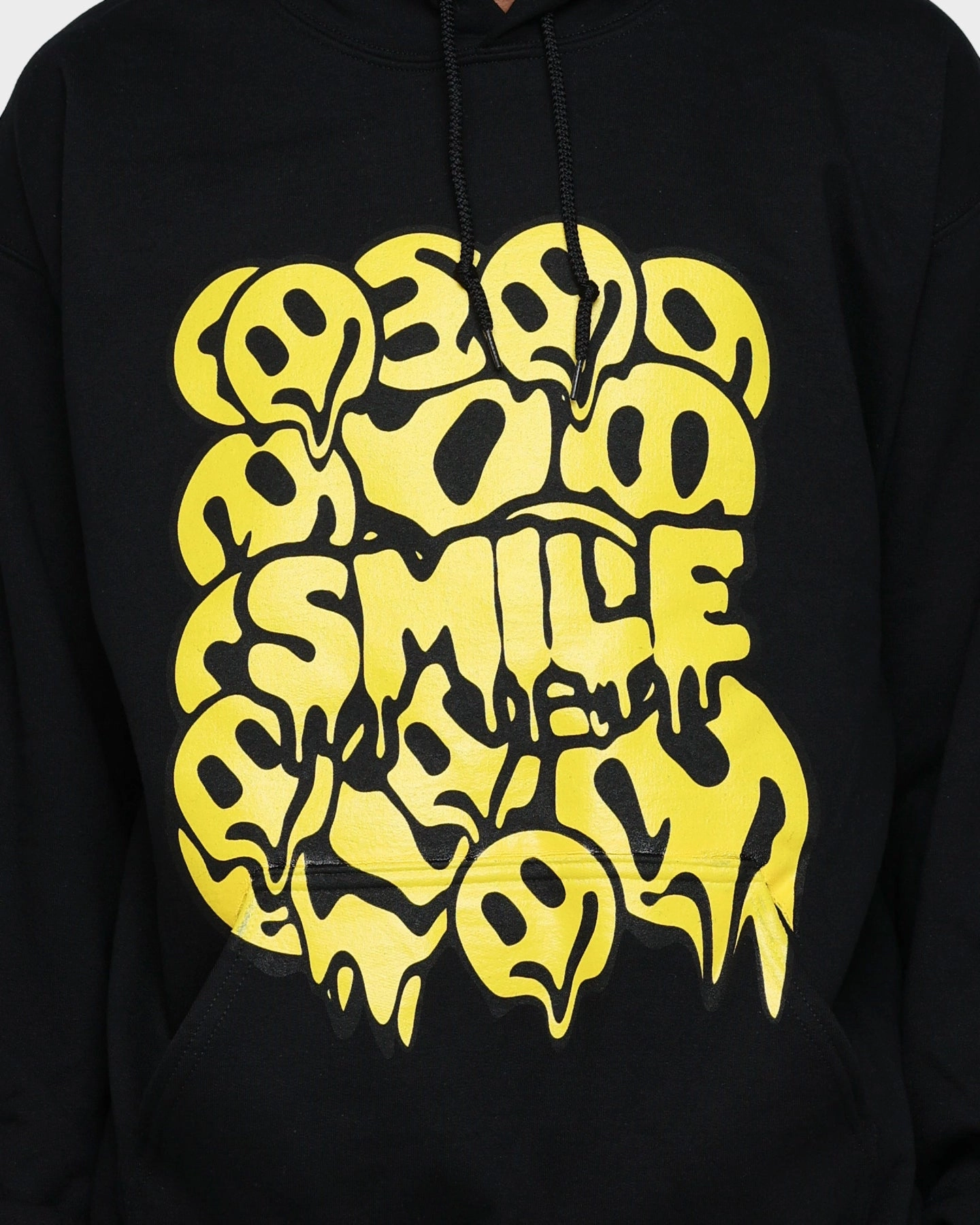 Fast Dry Goat Crew Smile Drip Hoodie Black