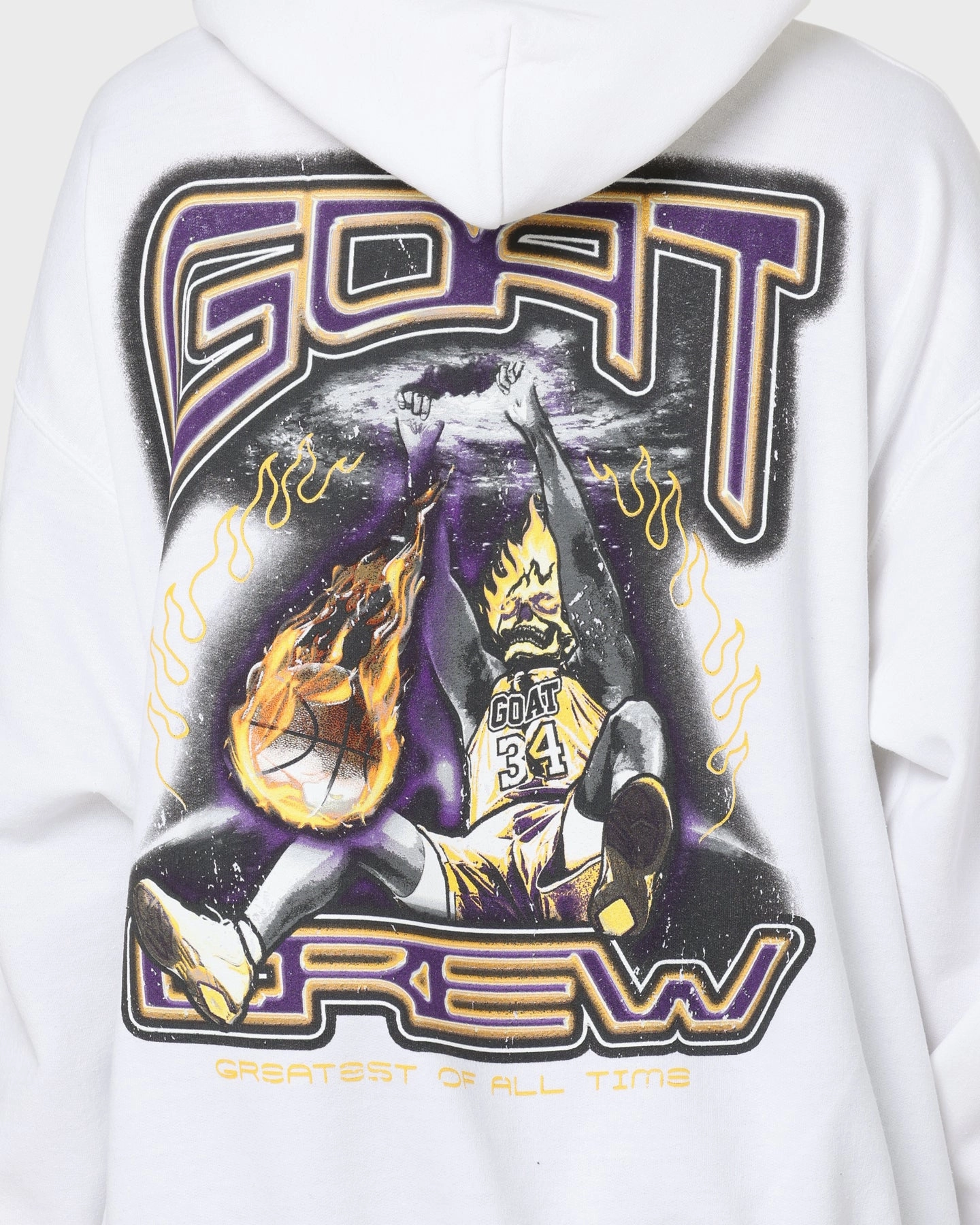 Goat Crew Space Slam Hoodie White Minimize