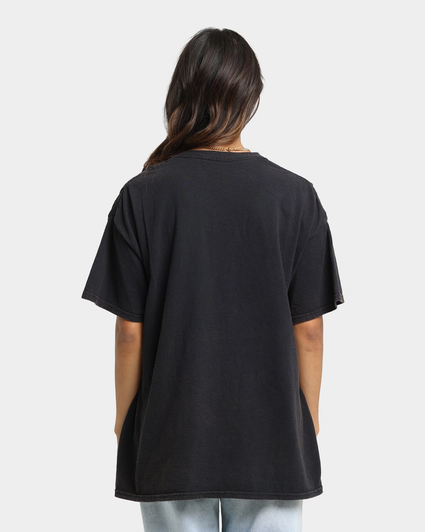 Goat Crew Space Slam T-Shirt Black Wash Running Speed