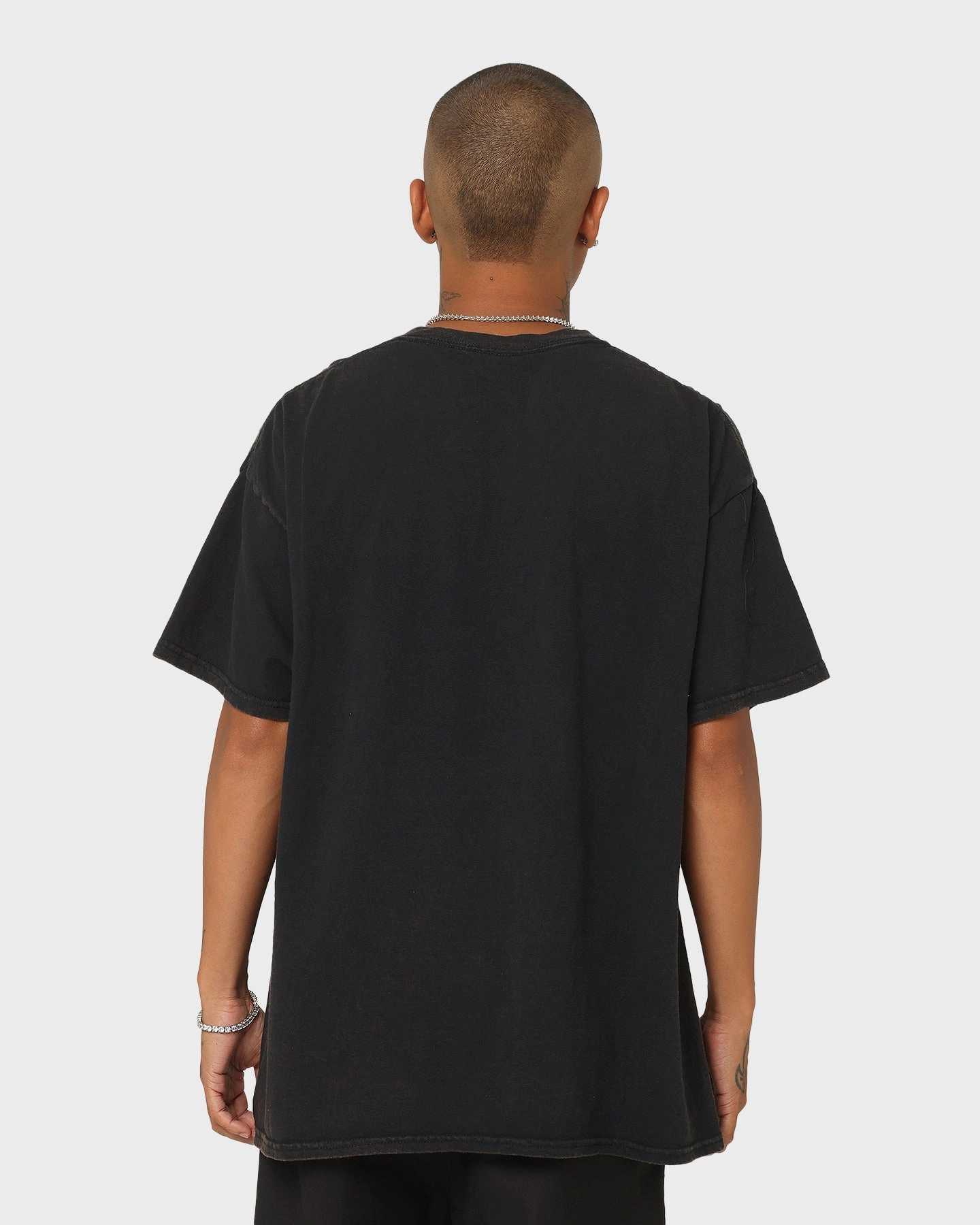 Everyday Look Casual Layer Wear Goat Crew Space Slam T-Shirt Black Wash