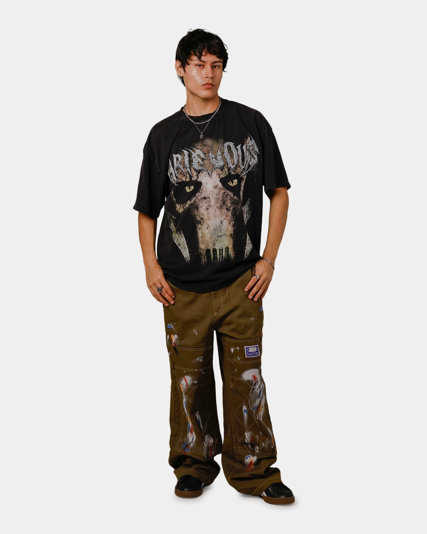 Goat Crew Star Wars Grevious Vintage T-Shirt Black Acidwash NeutralTonesCollection