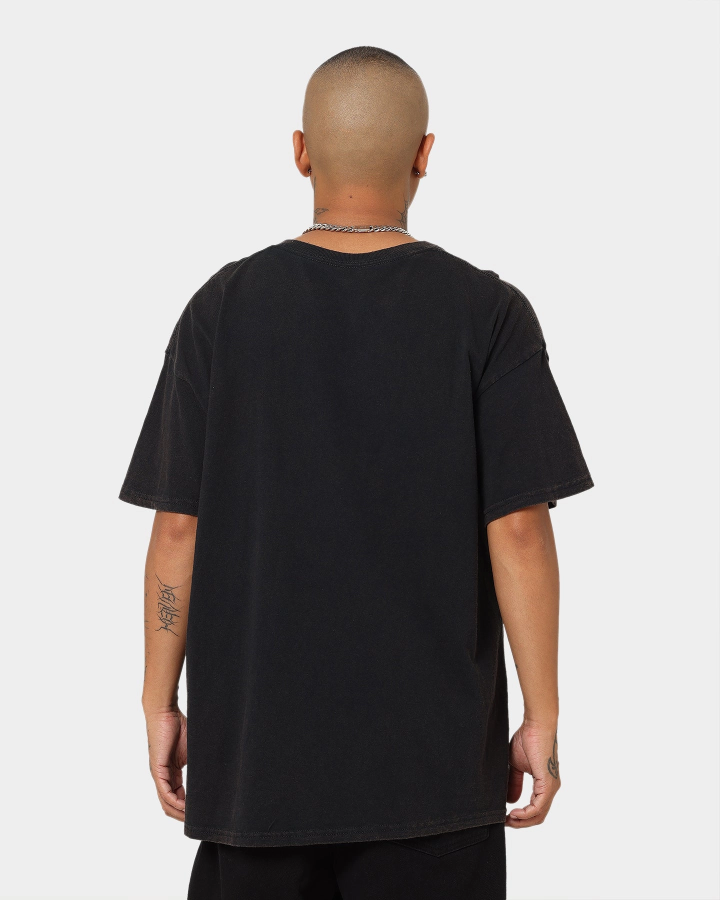 Sleeveless freedom Fashion Layering Goat Crew Team Felicia Vintage T-Shirt Black Wash