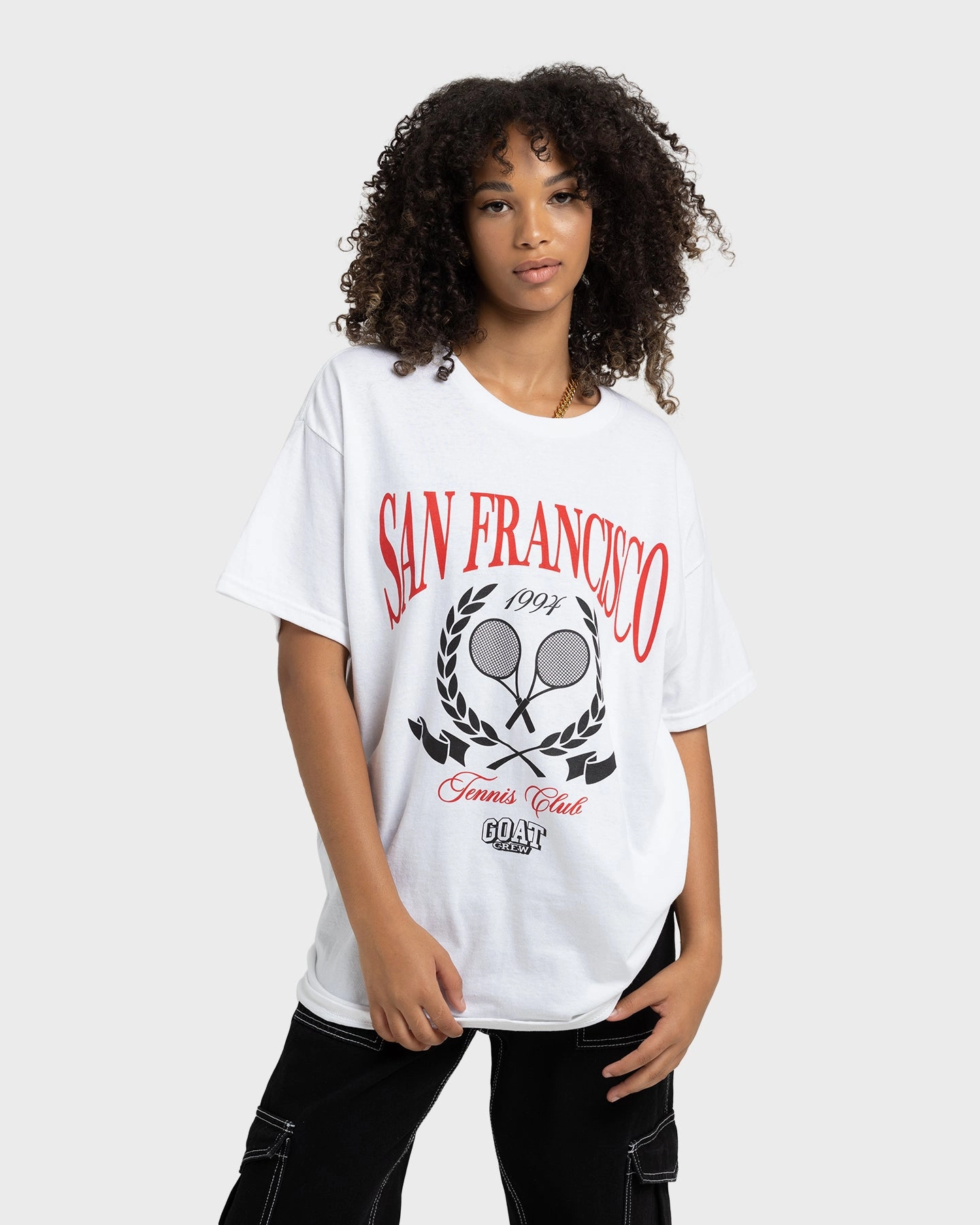 Goat Crew Tennis Club T-Shirt White Thermal Regulation Layer