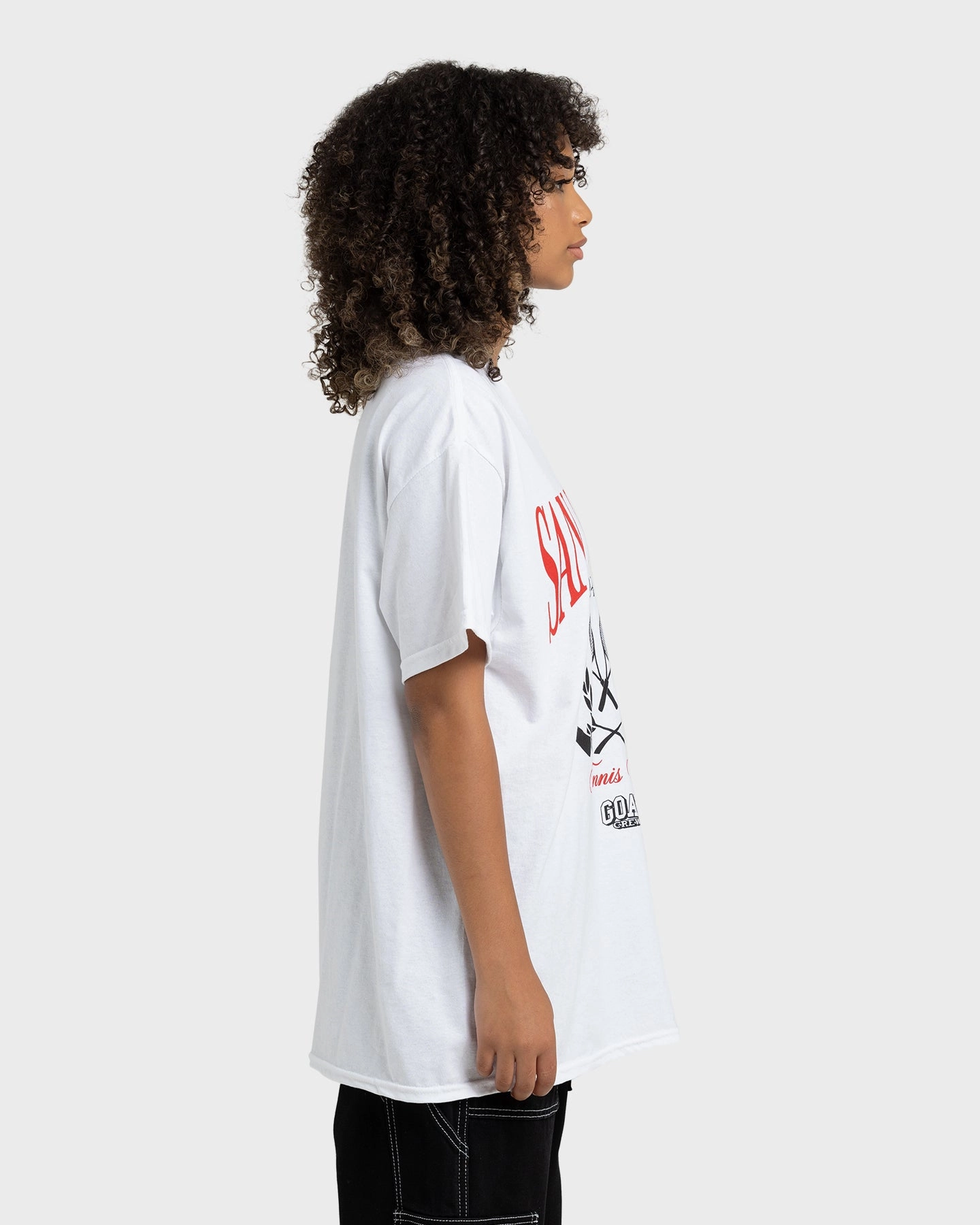 Goat Crew Tennis Club T-Shirt White family gathering TaglessDesign