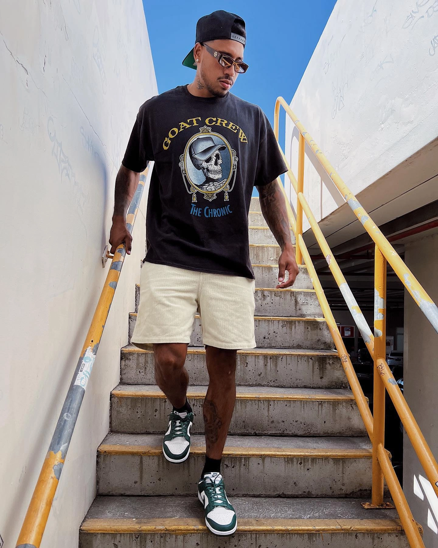 Goat Crew The Chronic Vintage T-Shirt Black Layered Wear