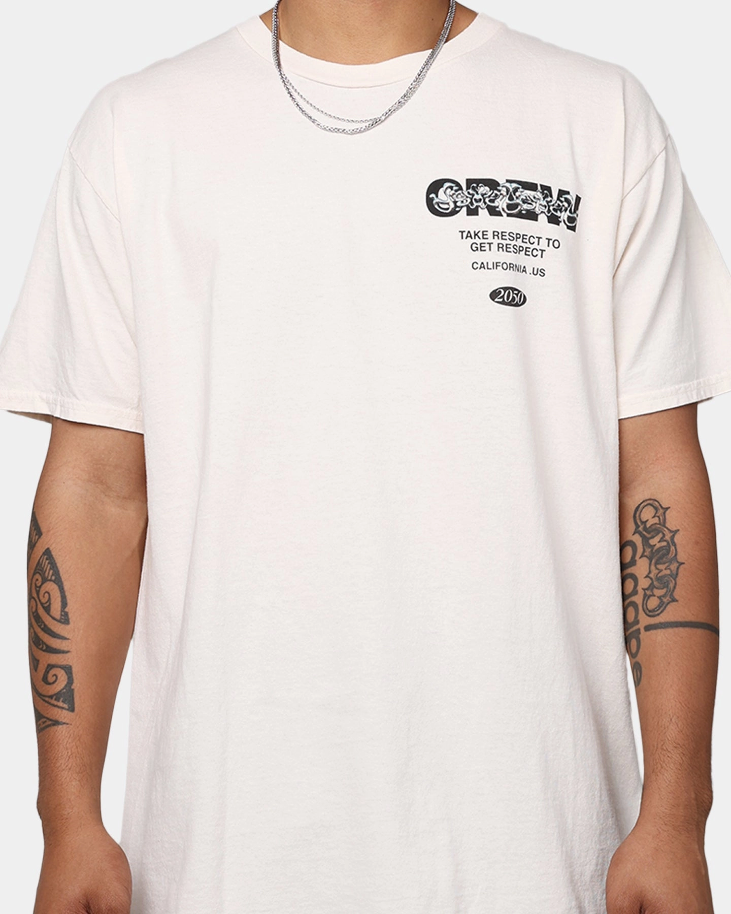 Goat Crew The Crew Vintage T-Shirt Off White Colorfast Material