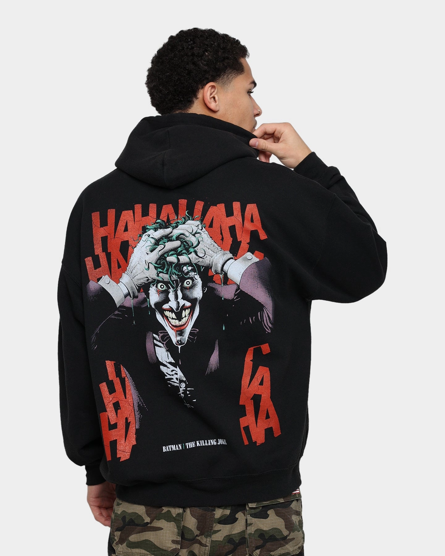 Scissors Goat Crew The Killing Joke Vintage Hoodie Black Wash