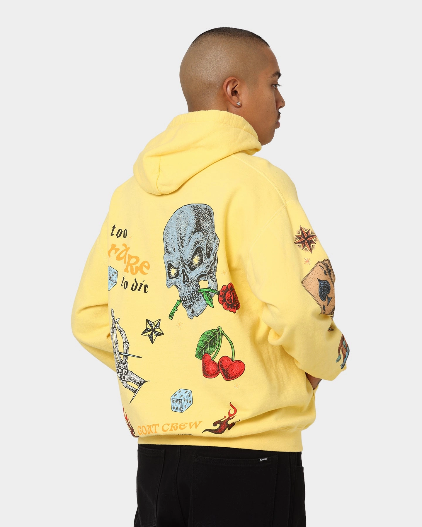 Goat Crew Too Weird To Live Hoodie Butter festival Slim Silhouette