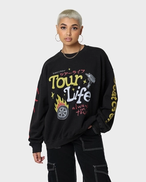 Goat Crew Tourlife Vintage Crewneck Black Travel Essential