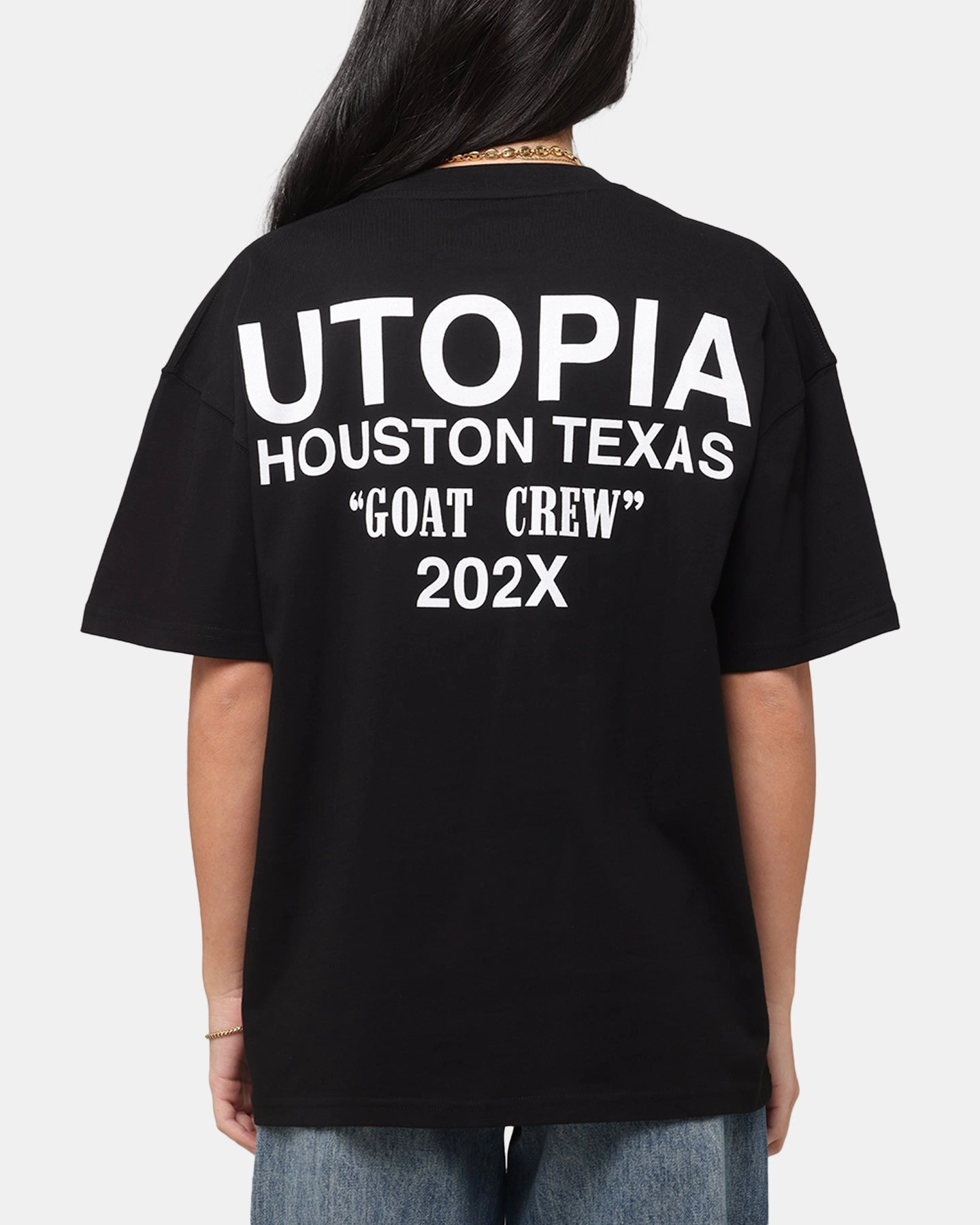 Goat Crew Utopia T-Shirt Black Striped modernity Simple Comfort