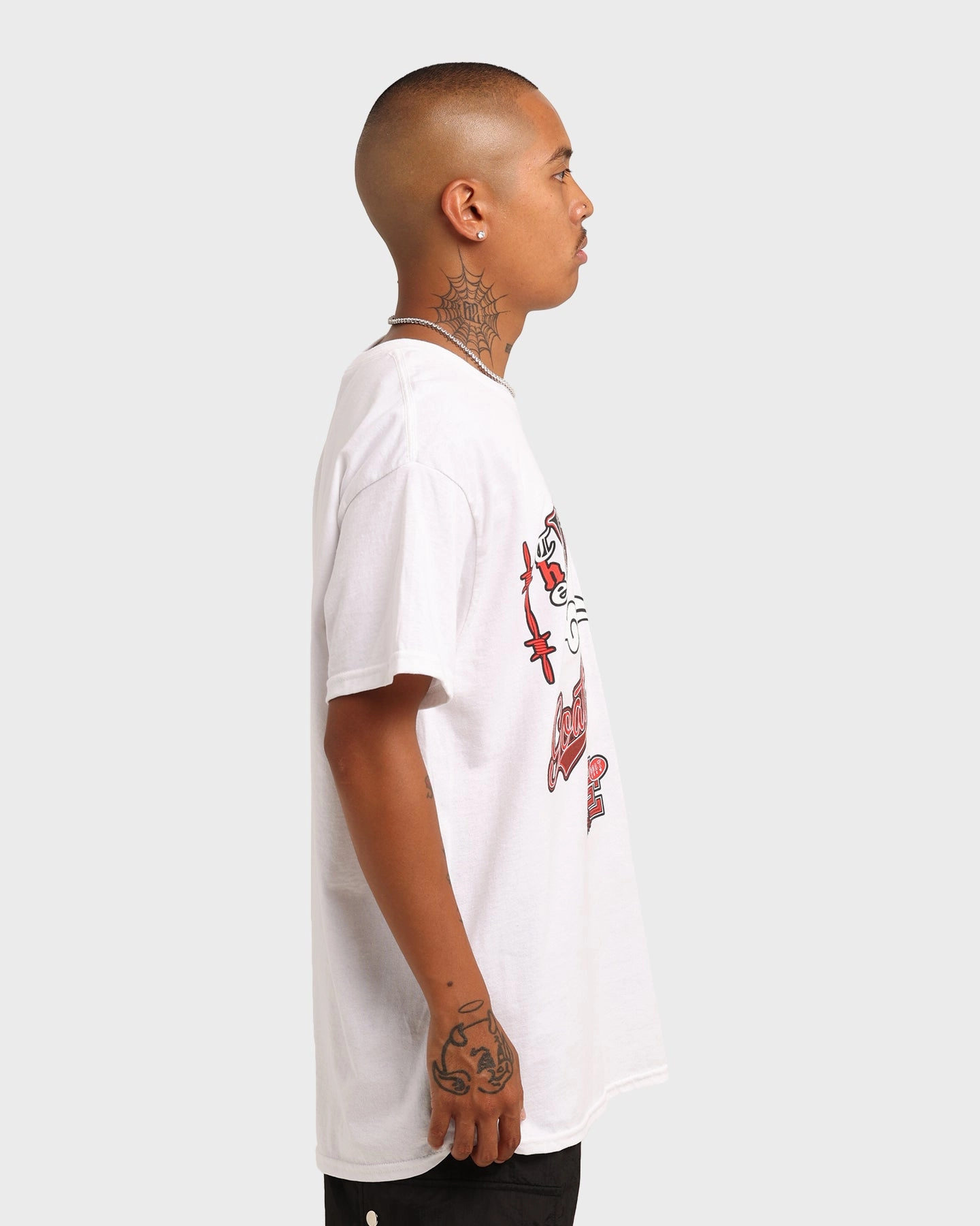Fashionable Goat Crew Windy City T-Shirt White