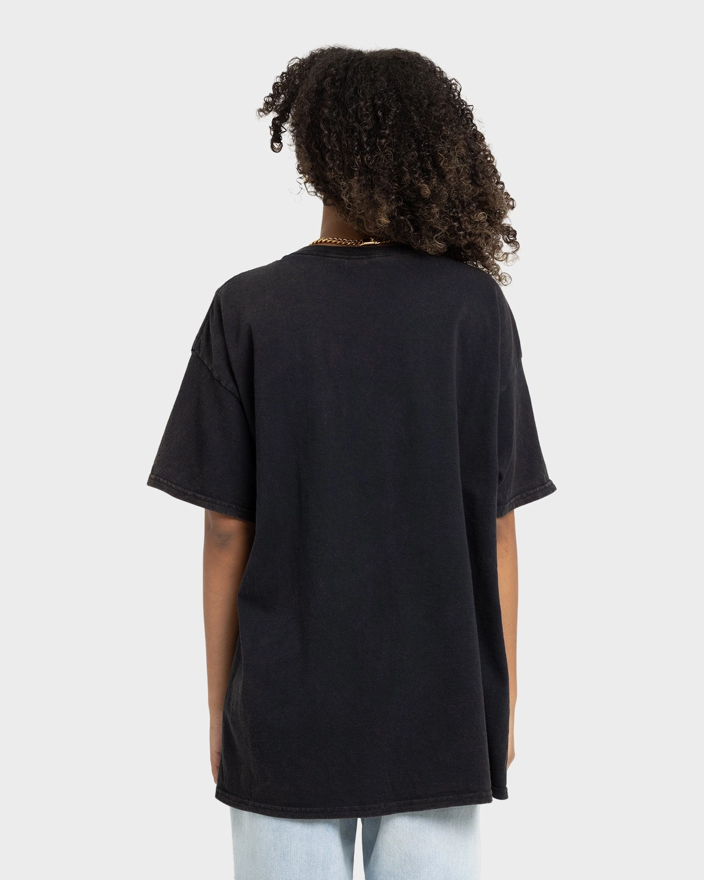 Goat Crew Windy City Vintage T-Shirt Black Wash Basic Top Fashion Top