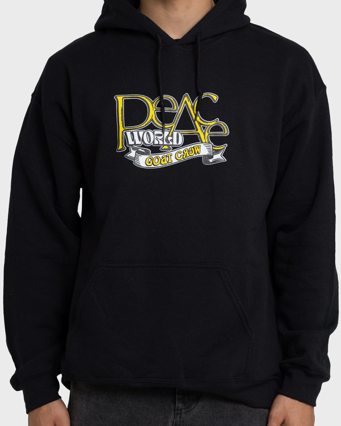 Party use Bus Goat Crew World Peace Hoodie Black