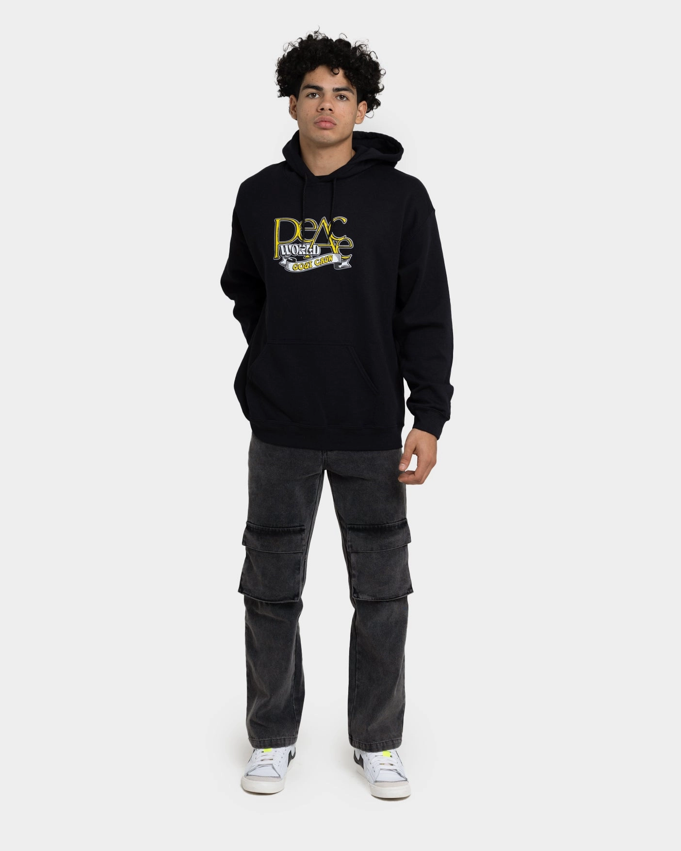 Idolize Goat Crew World Peace Hoodie Black