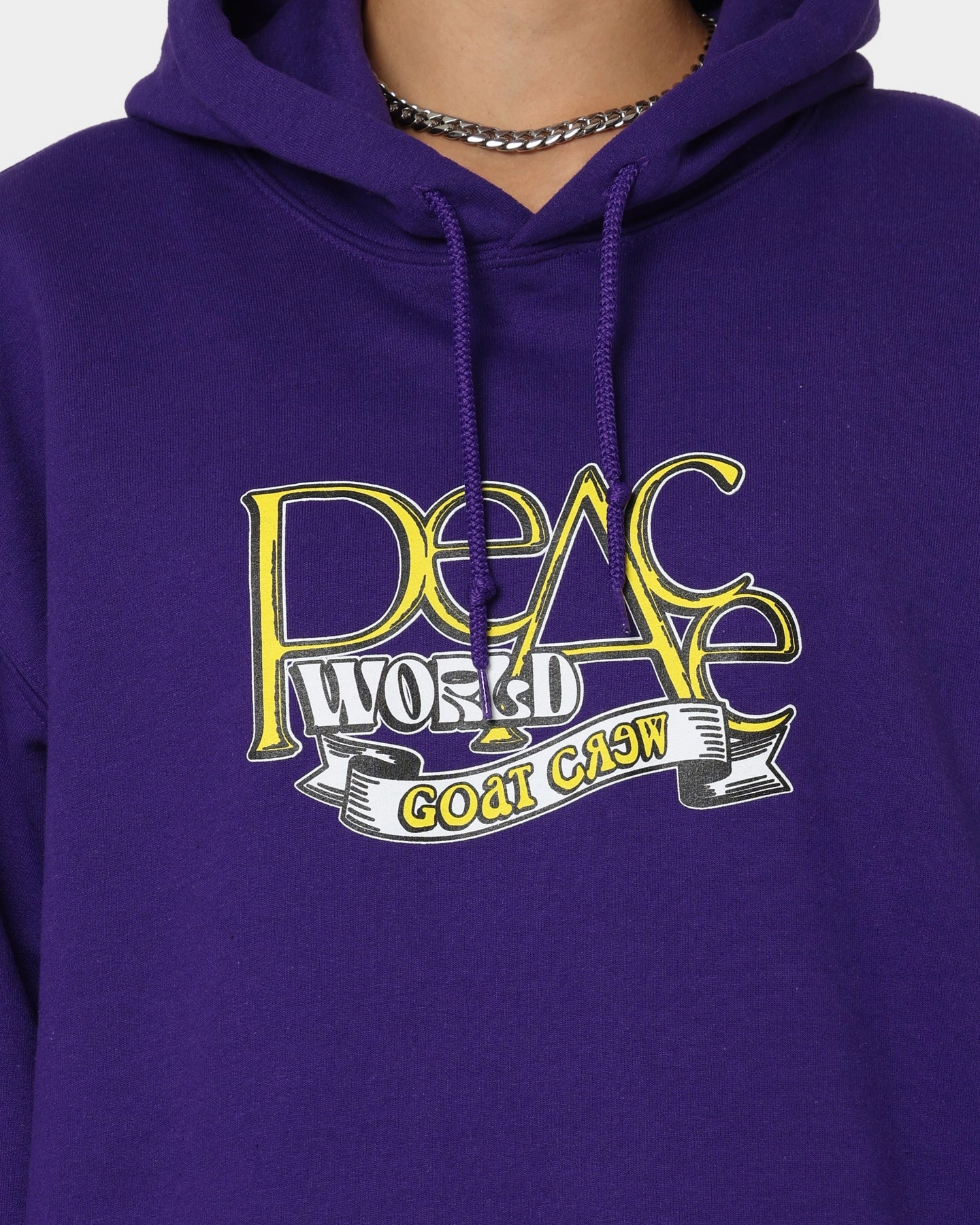Performance Outerwear Portray Goat Crew World Peace Hoodie Purple
