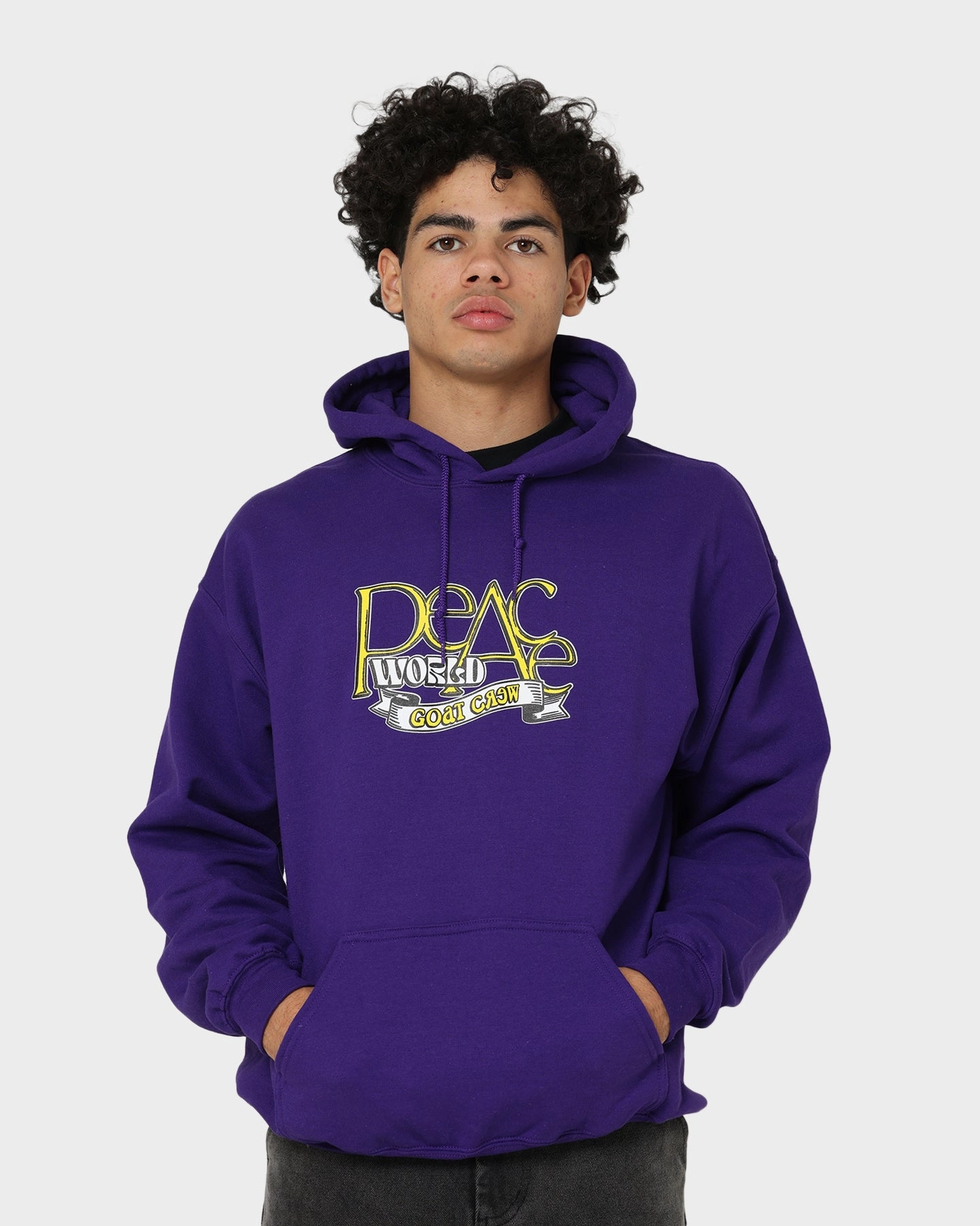 Goat Crew World Peace Hoodie Purple young people Dance